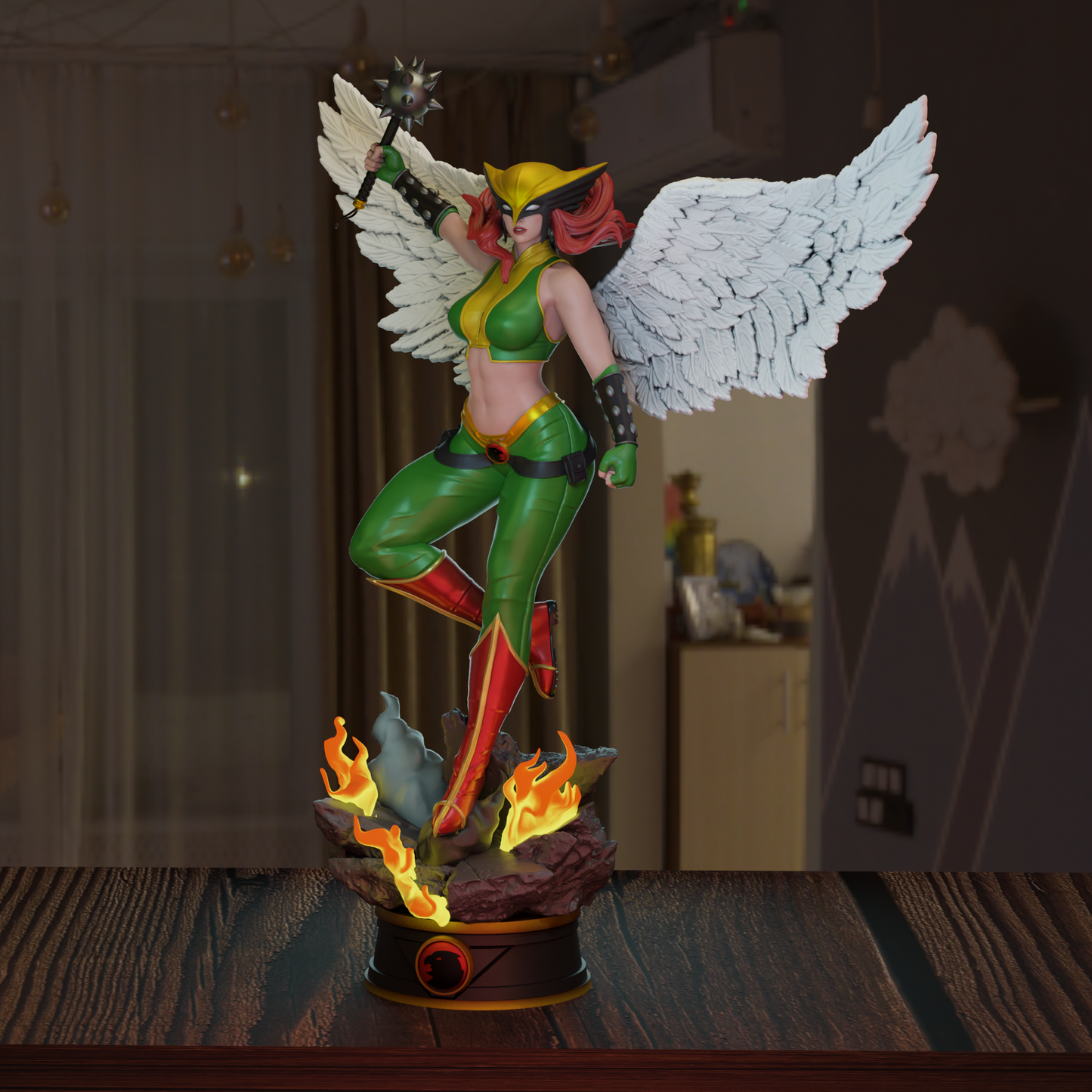 3407 Hawkgirl - DC Comics - STL 3D Print Files