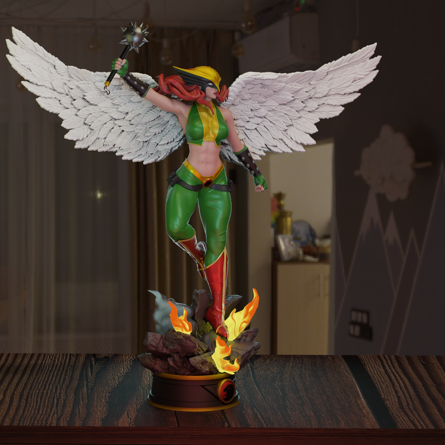 3407 Hawkgirl - DC Comics - STL 3D Print Files