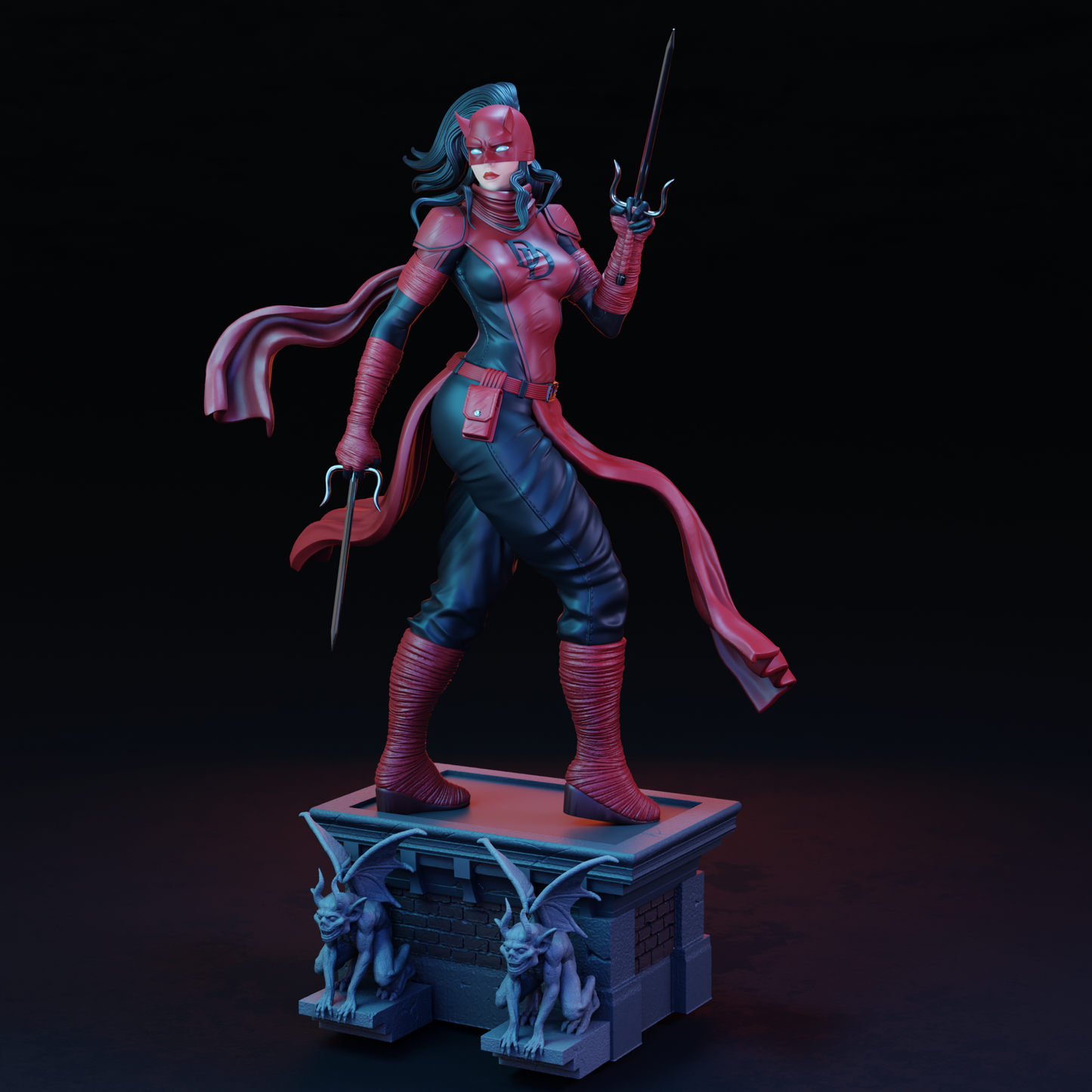 3103 Elektra Daredevil - Marvel Comics - STL 3D Print Files