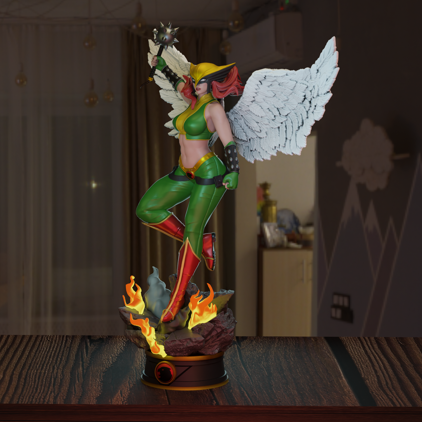 3407 Hawkgirl - DC Comics - STL 3D Print Files