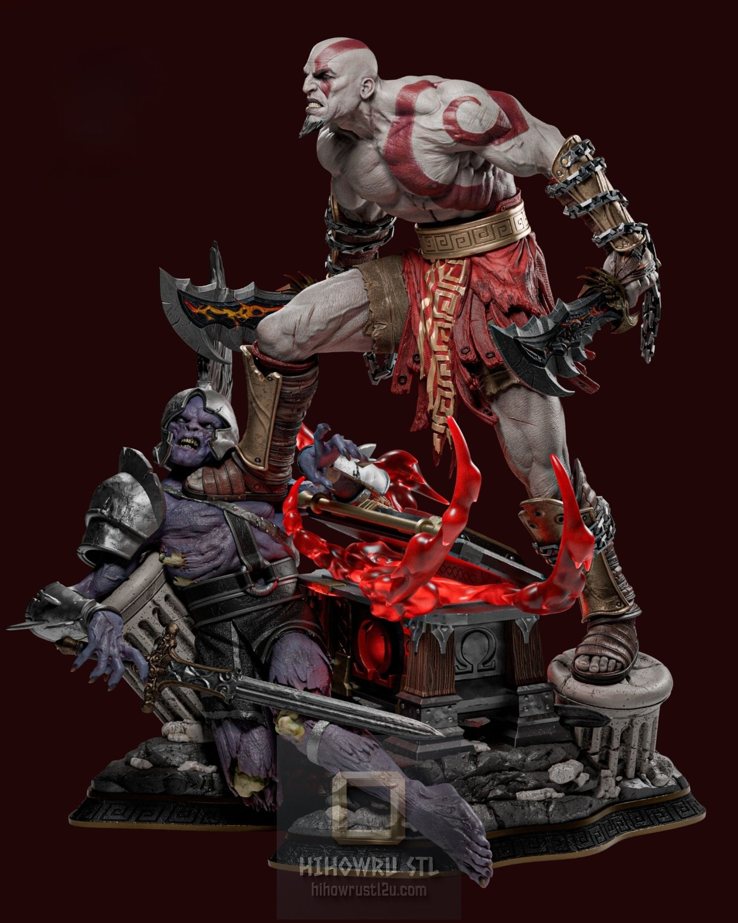 4927 Kratos - God of War - STL 3D Print Files