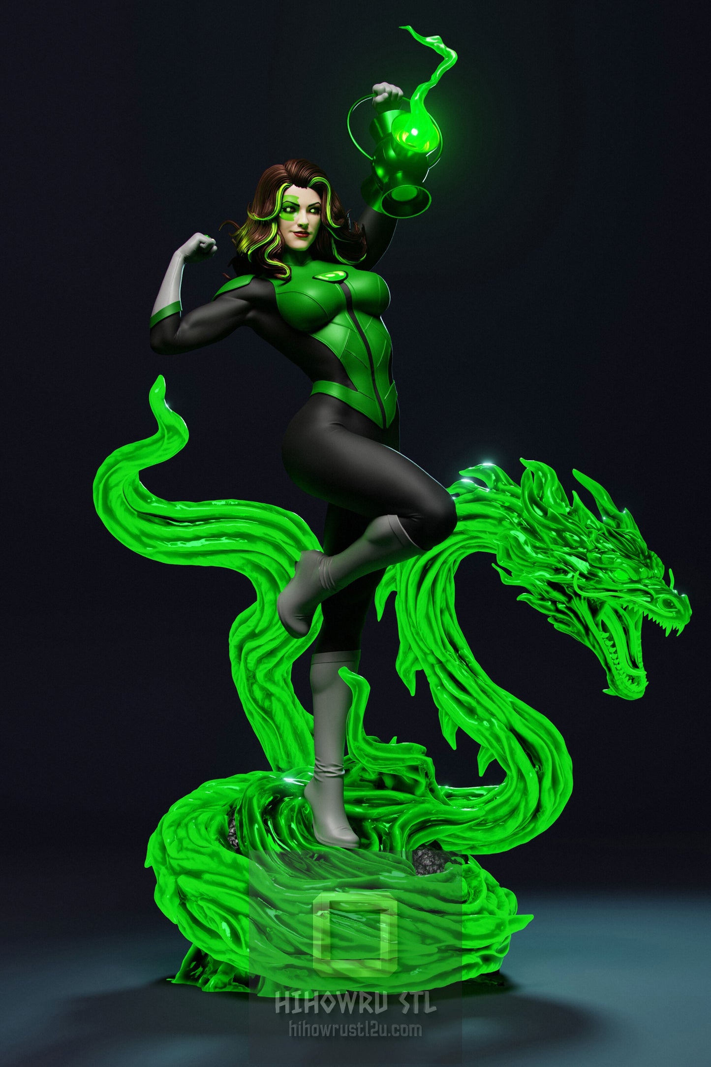 4925 Jessica Cruz NSFW - Green Lantern - STL 3D Print Files
