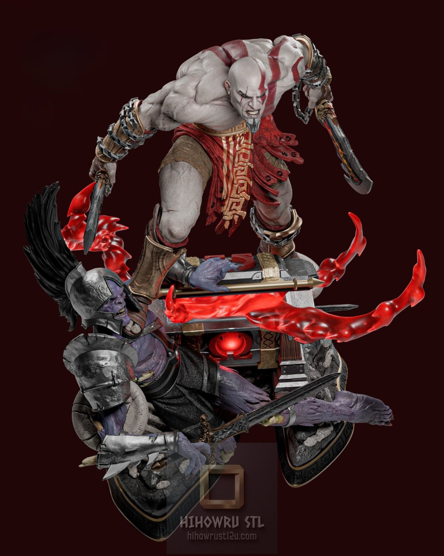 4927 Kratos - God of War - STL 3D Print Files