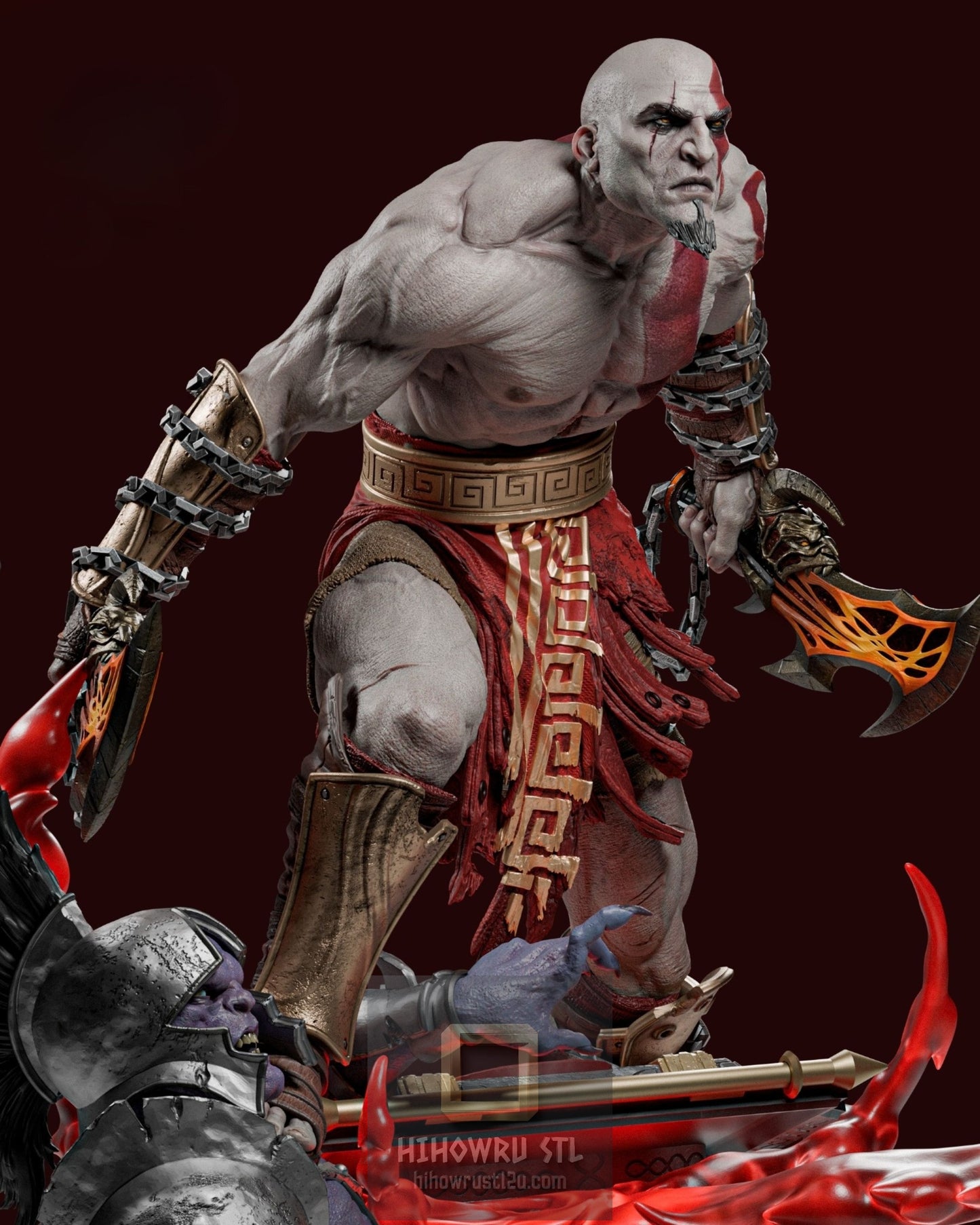 4927 Kratos - God of War - STL 3D Print Files