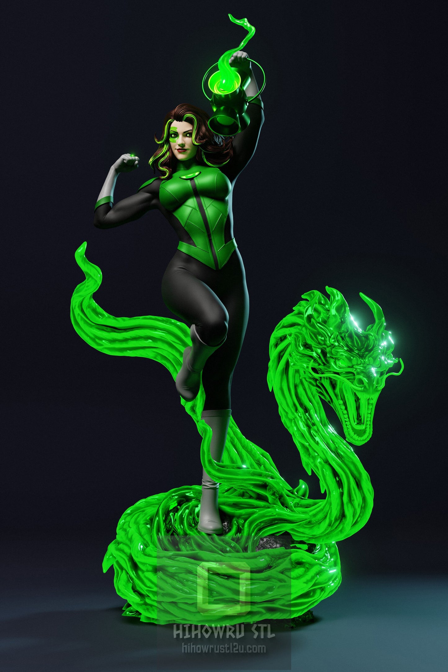 4925 Jessica Cruz NSFW - Green Lantern - STL 3D Print Files