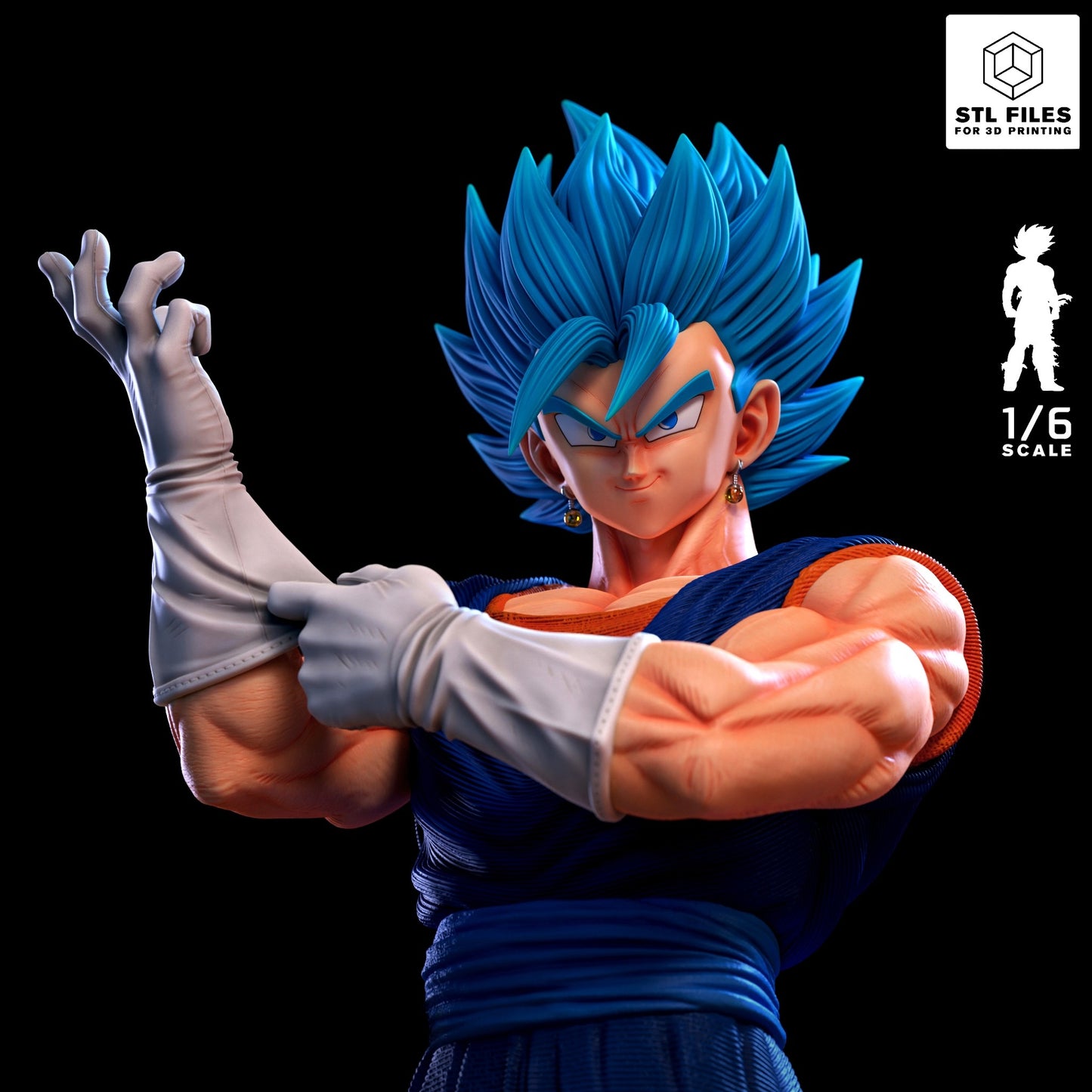3146 Vegito Super Saiyan Blue - Dragon Ball - STL 3D Print Files