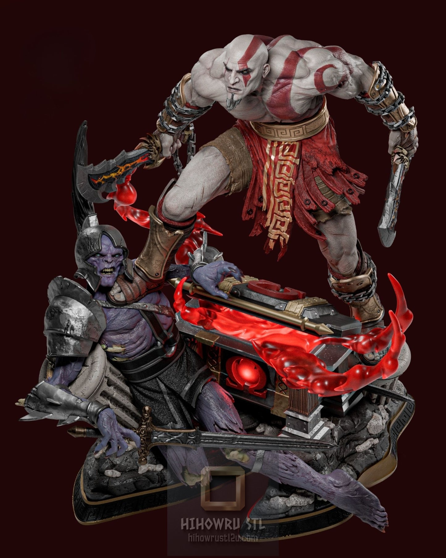 4927 Kratos - God of War - STL 3D Print Files