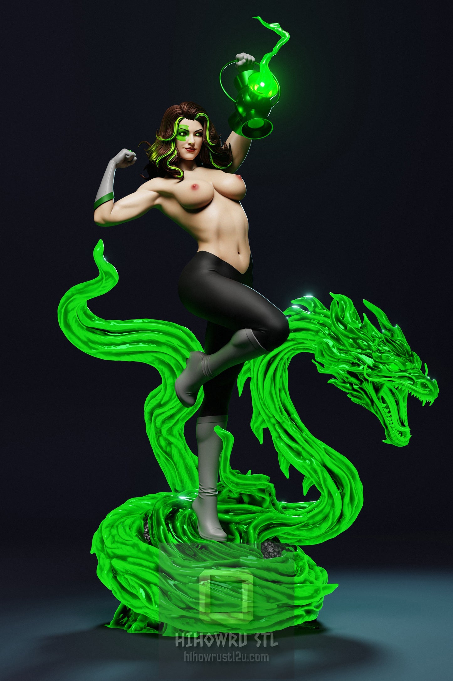 4925 Jessica Cruz NSFW - Green Lantern - STL 3D Print Files