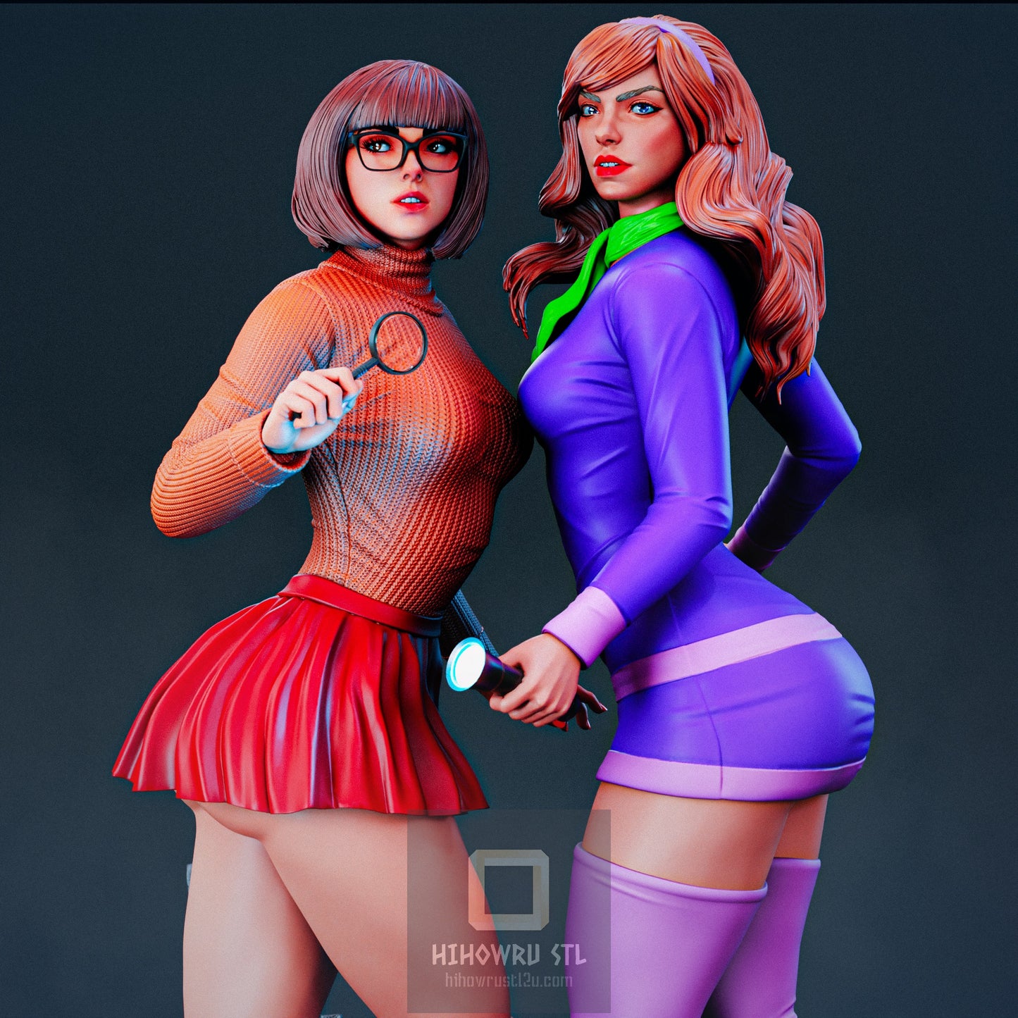 4551 Daphne and Velma NSFW - Scooby-Doo  - STL 3D Print Files