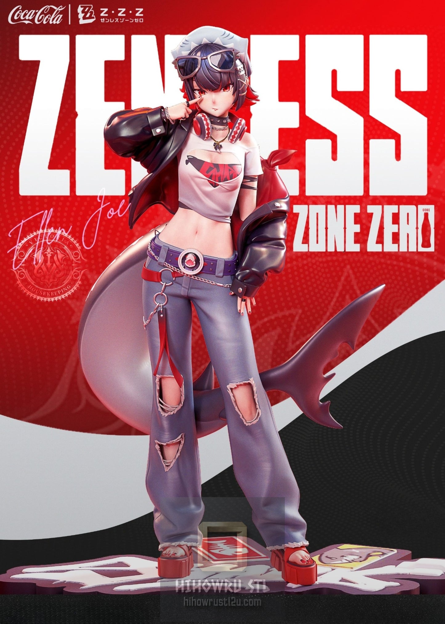 4962 Ellen Joe - Zenless Zone Zero - STL 3D Print Files
