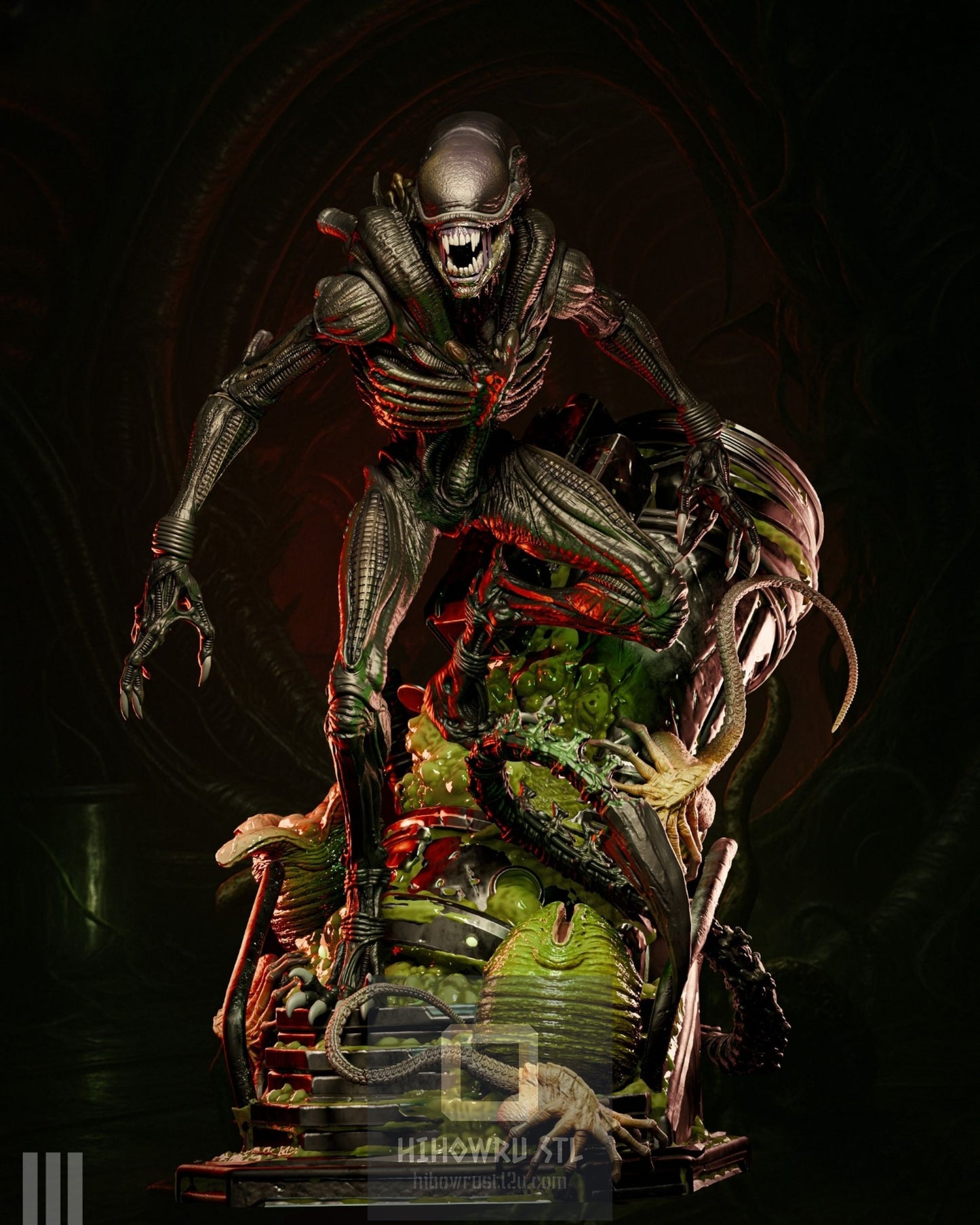 4438 Xenomorph - Alien - STL 3D Print Files