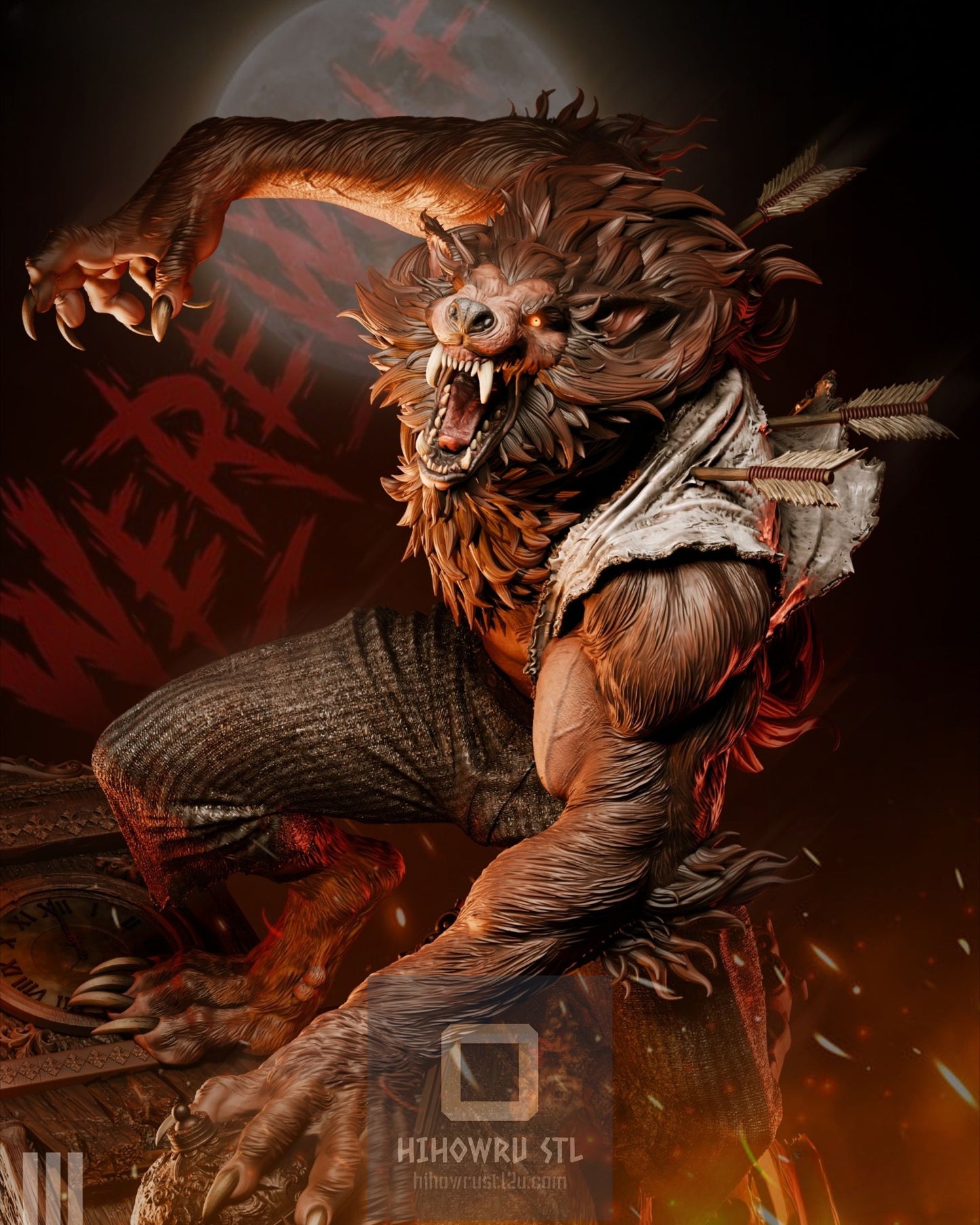 4474 Werewolf - Werewolf by Night - STL 3D Print Files