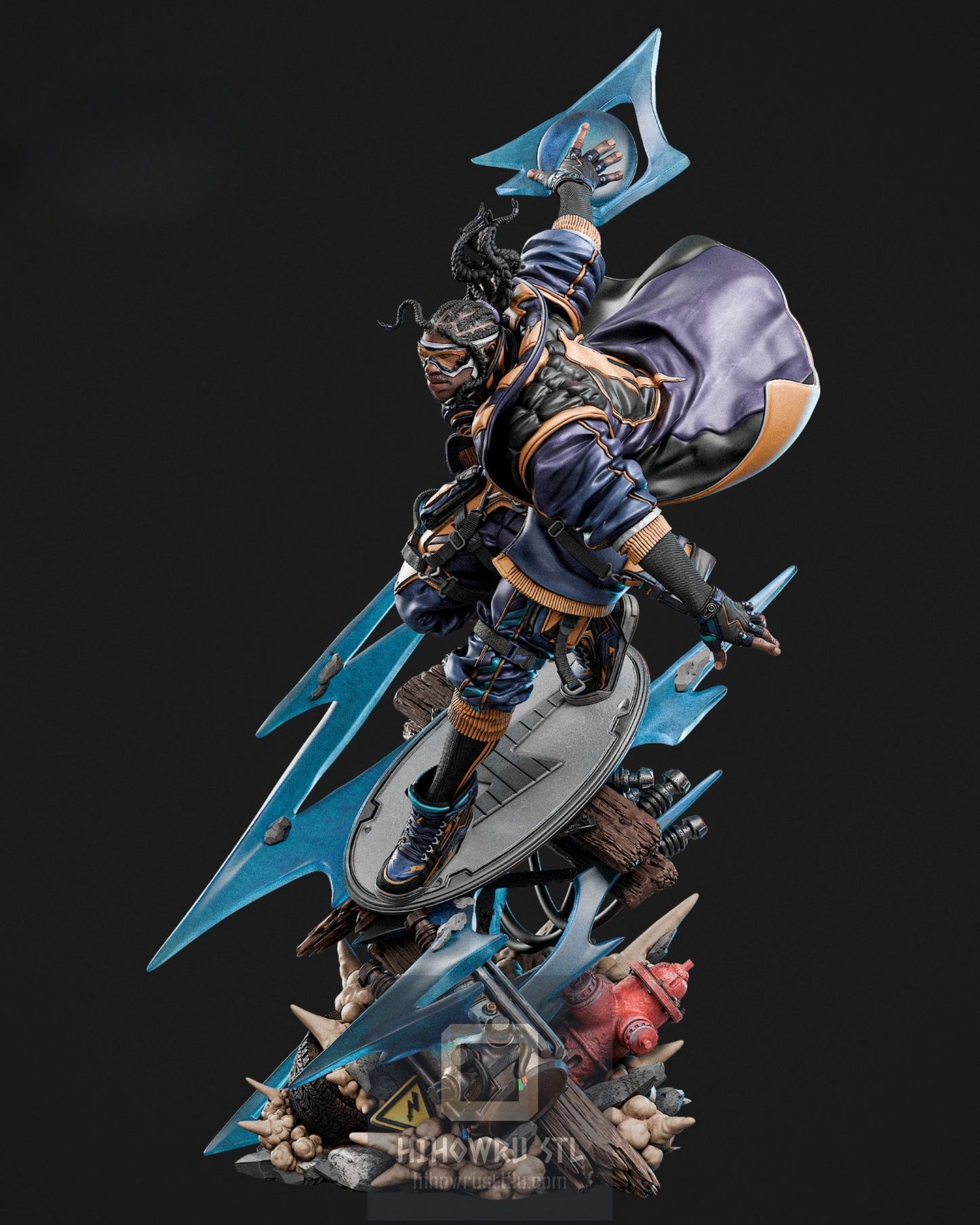 4567 Static Shock - DC Comics - STL 3D Print Files