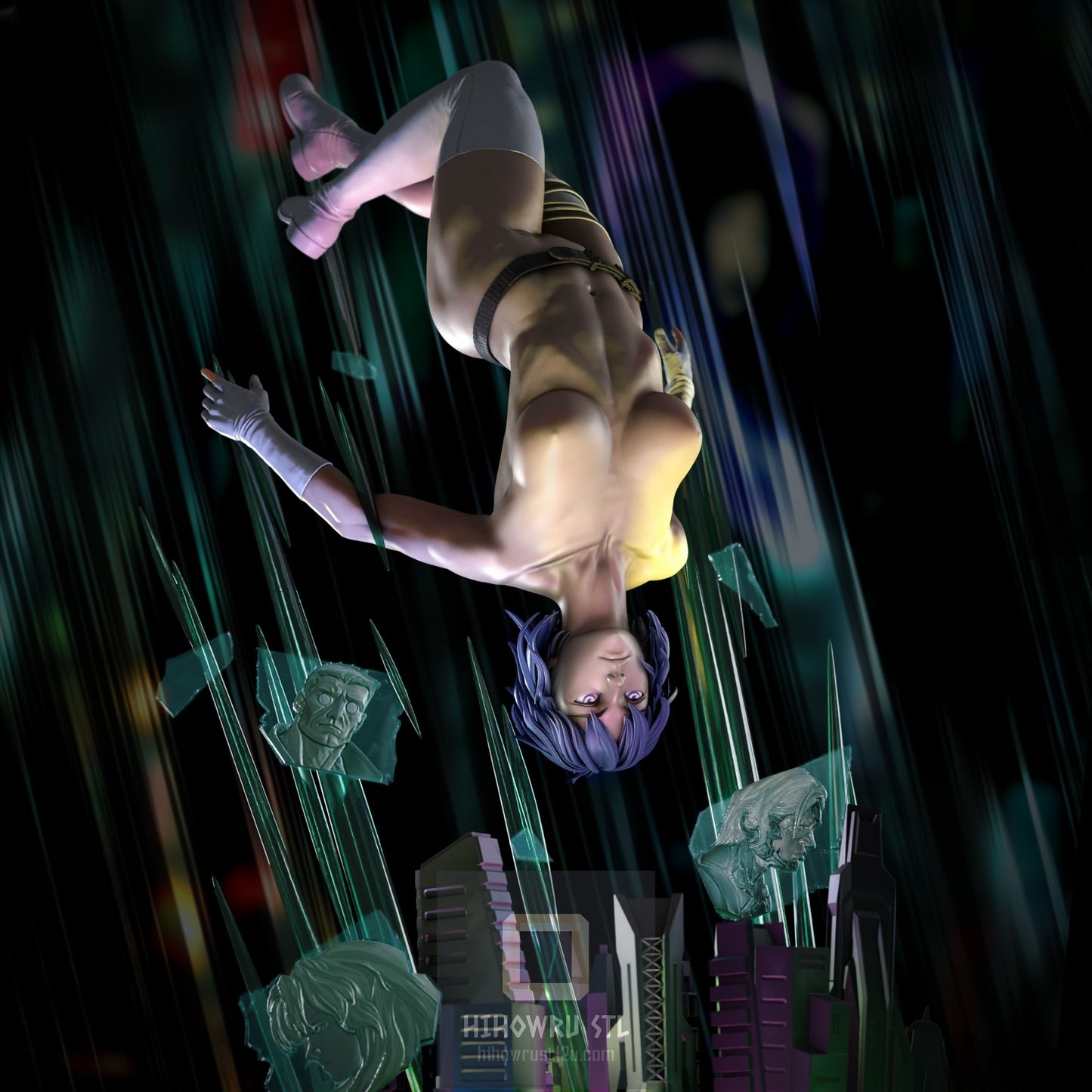 4852 Motoko Kusanagi NSFW - Ghost in the Shell  - STL 3D Print Files