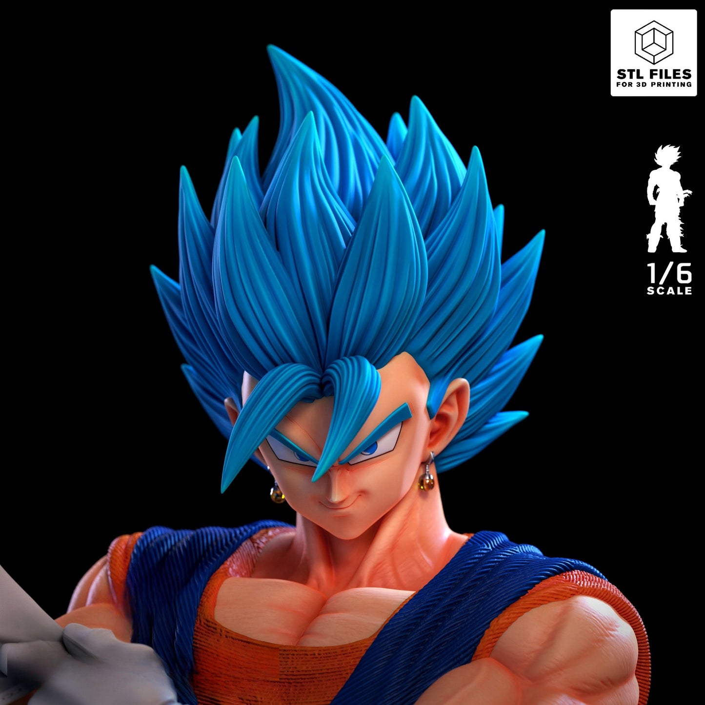3146 Vegito Super Saiyan Blue - Dragon Ball - STL 3D Print Files