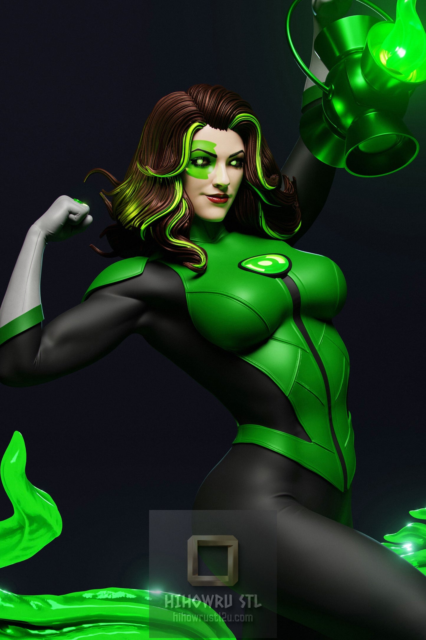 4925 Jessica Cruz NSFW - Green Lantern - STL 3D Print Files