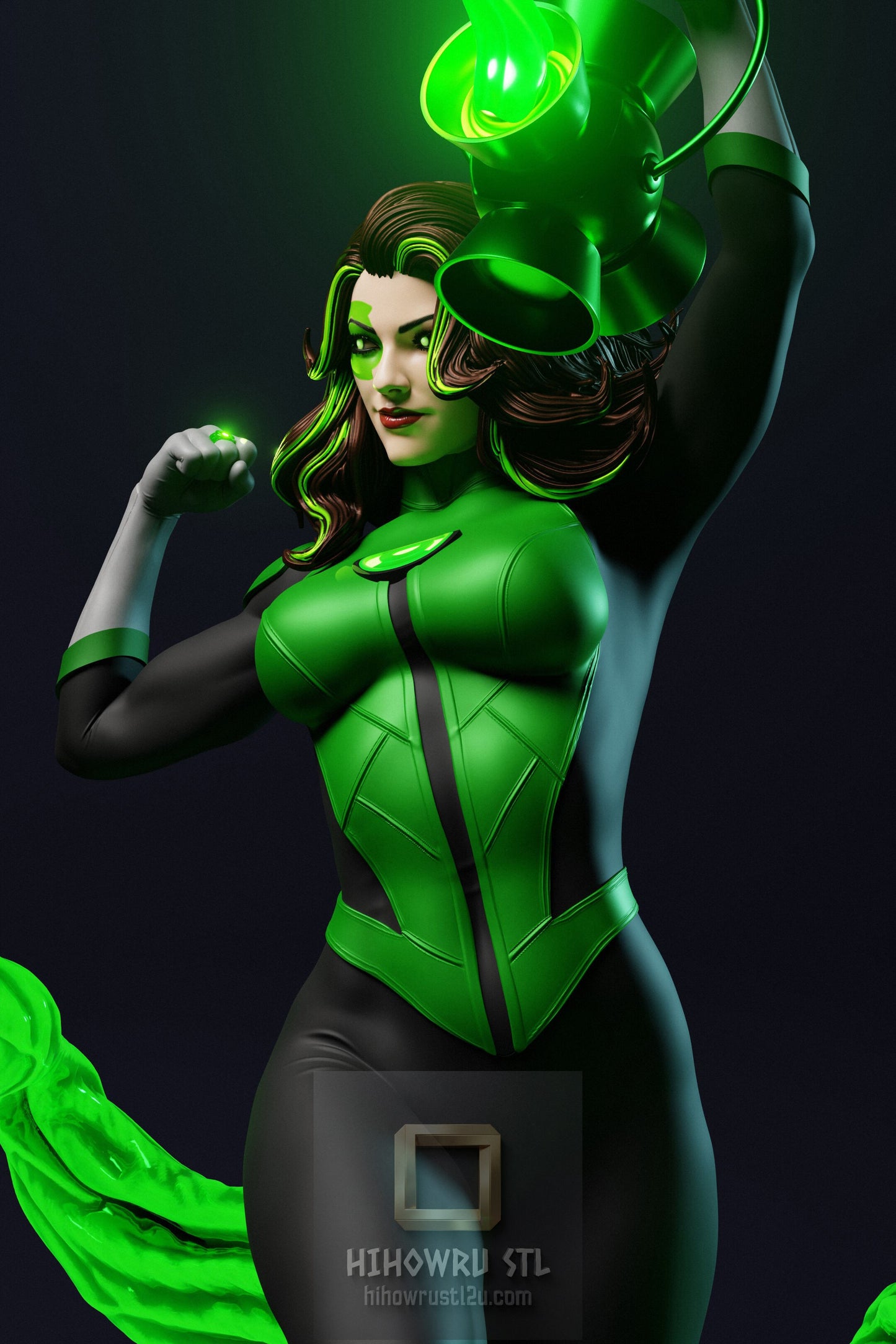4925 Jessica Cruz NSFW - Green Lantern - STL 3D Print Files