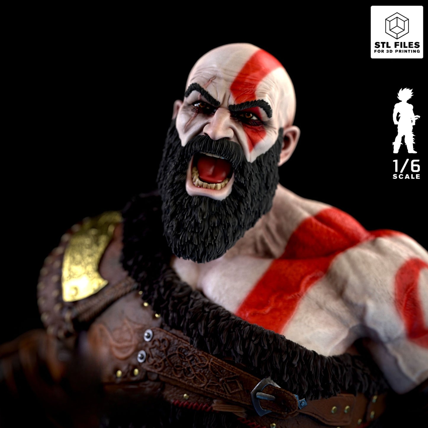 3123 Kratos - God of War - STL 3D Print Files