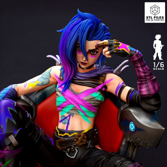 3475 Jinx - League of Legends - STL 3D Print Files