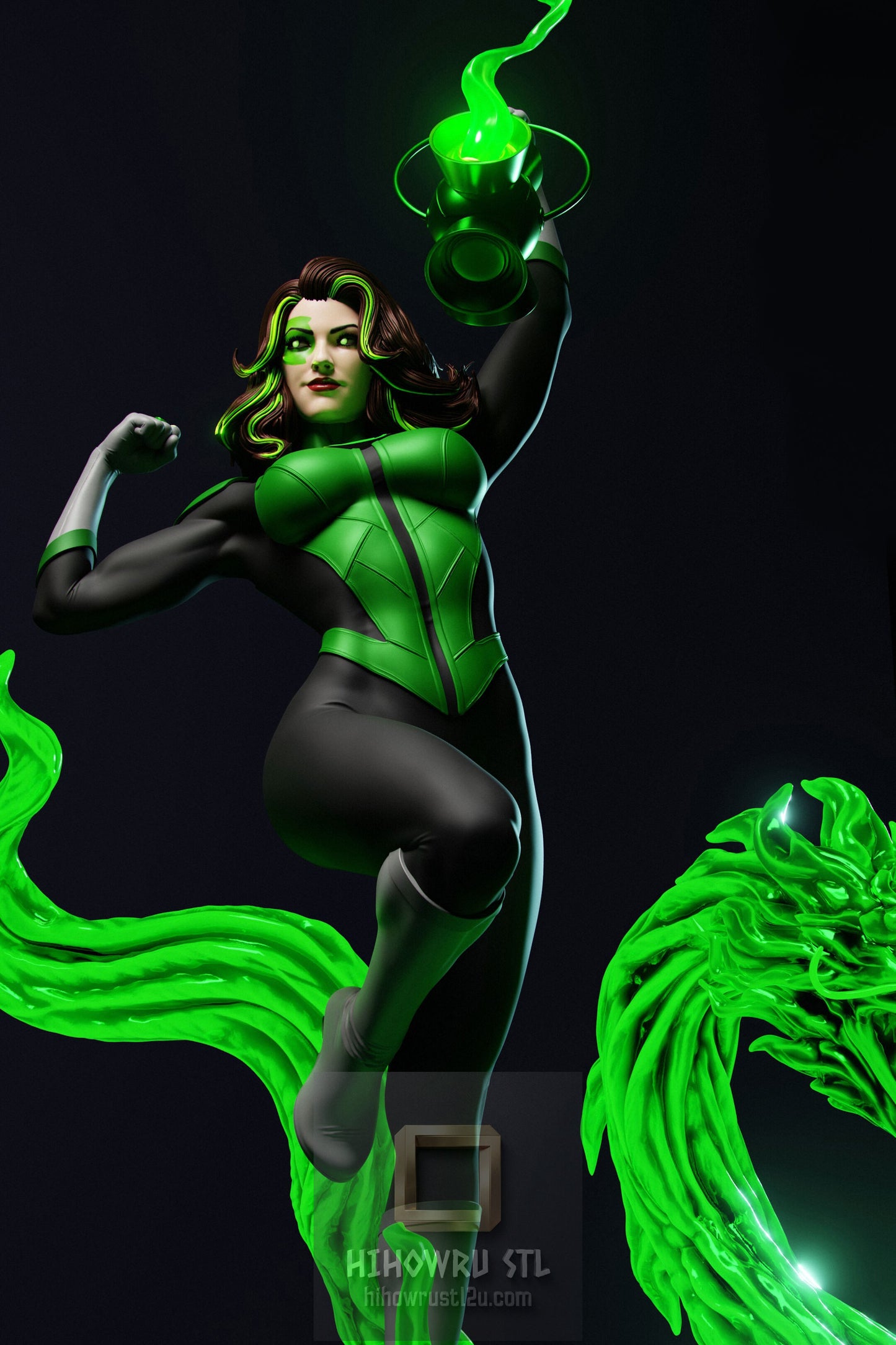 4925 Jessica Cruz NSFW - Green Lantern - STL 3D Print Files