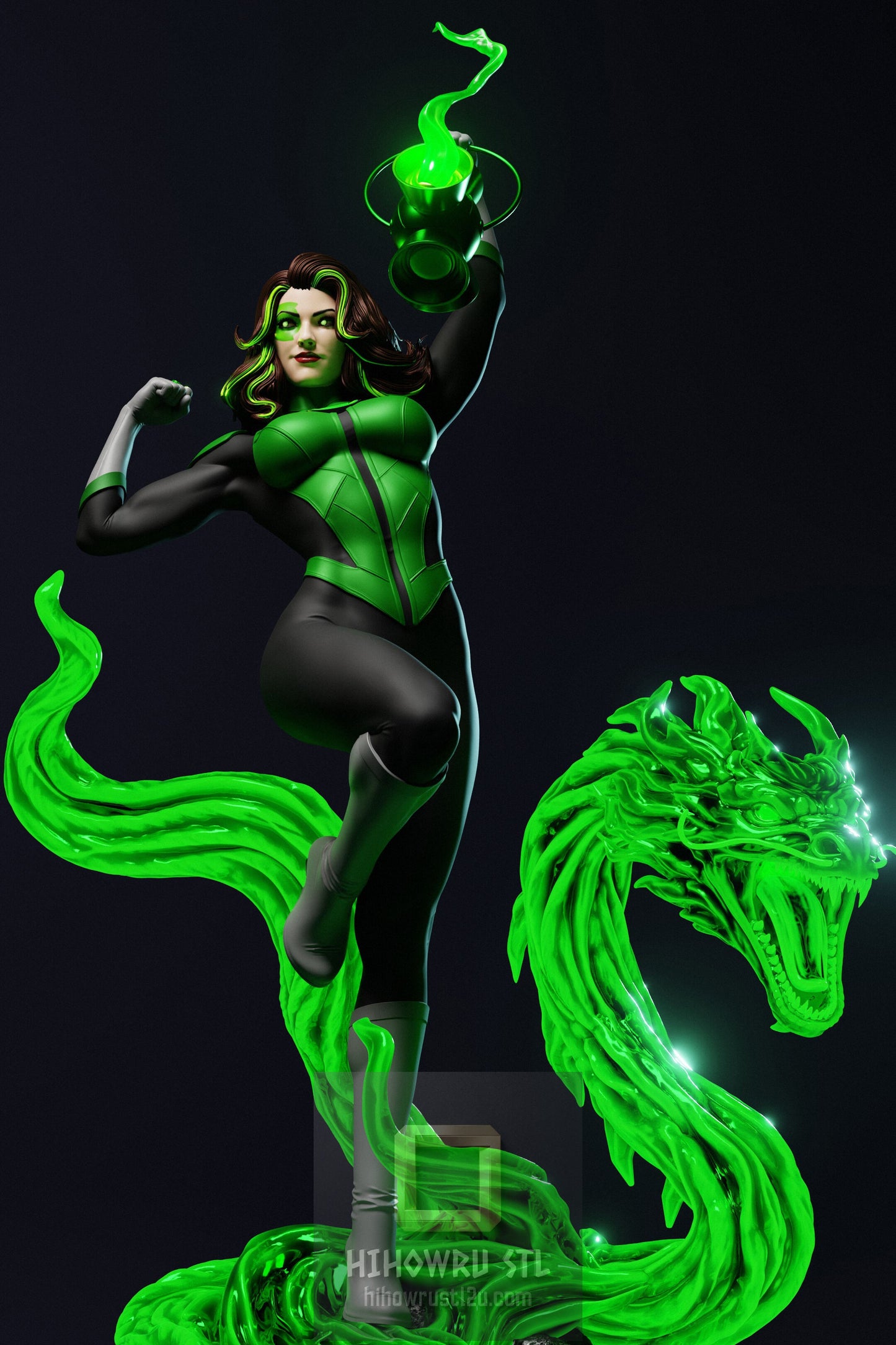 4925 Jessica Cruz NSFW - Green Lantern - STL 3D Print Files