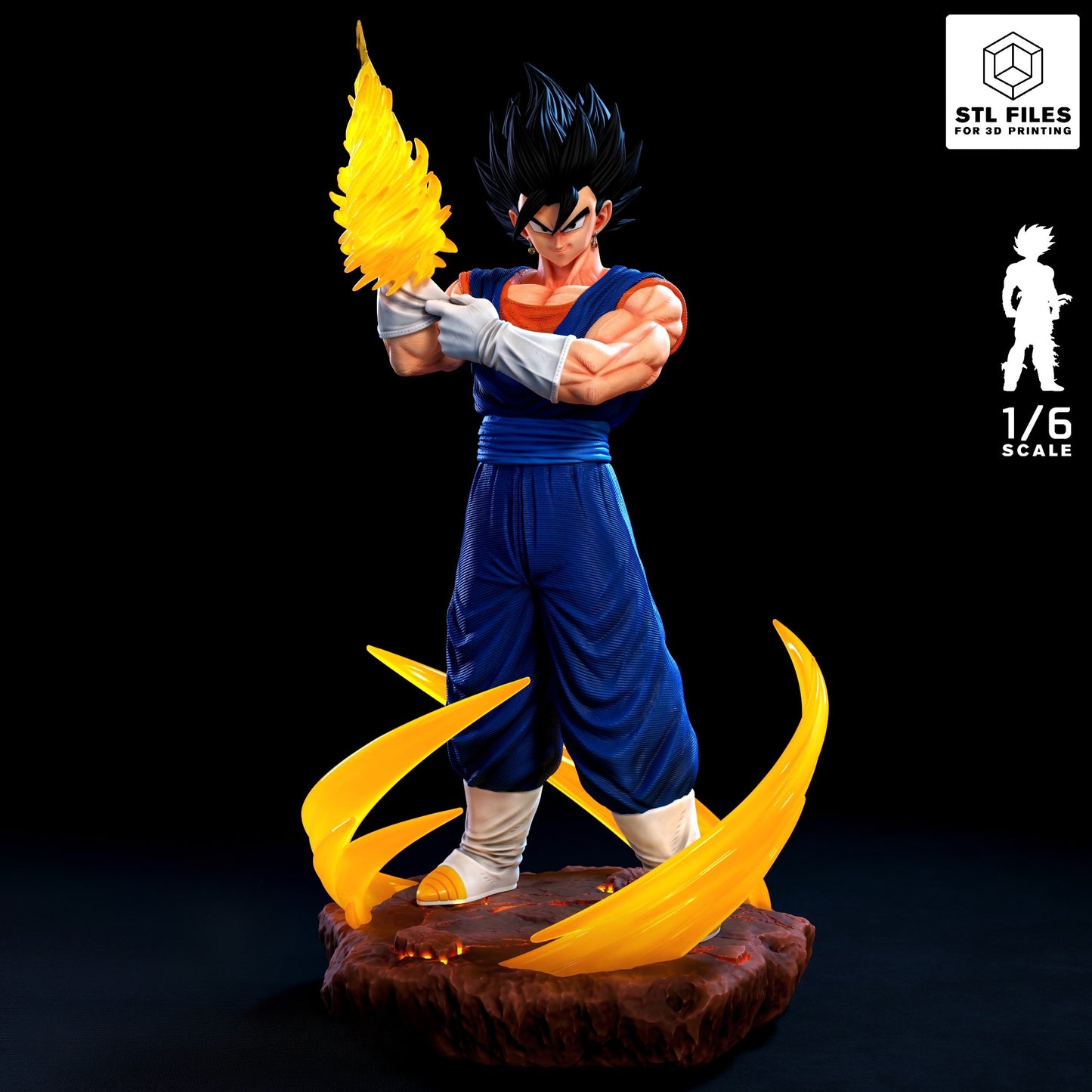 3146 Vegito Super Saiyan Blue - Dragon Ball - STL 3D Print Files