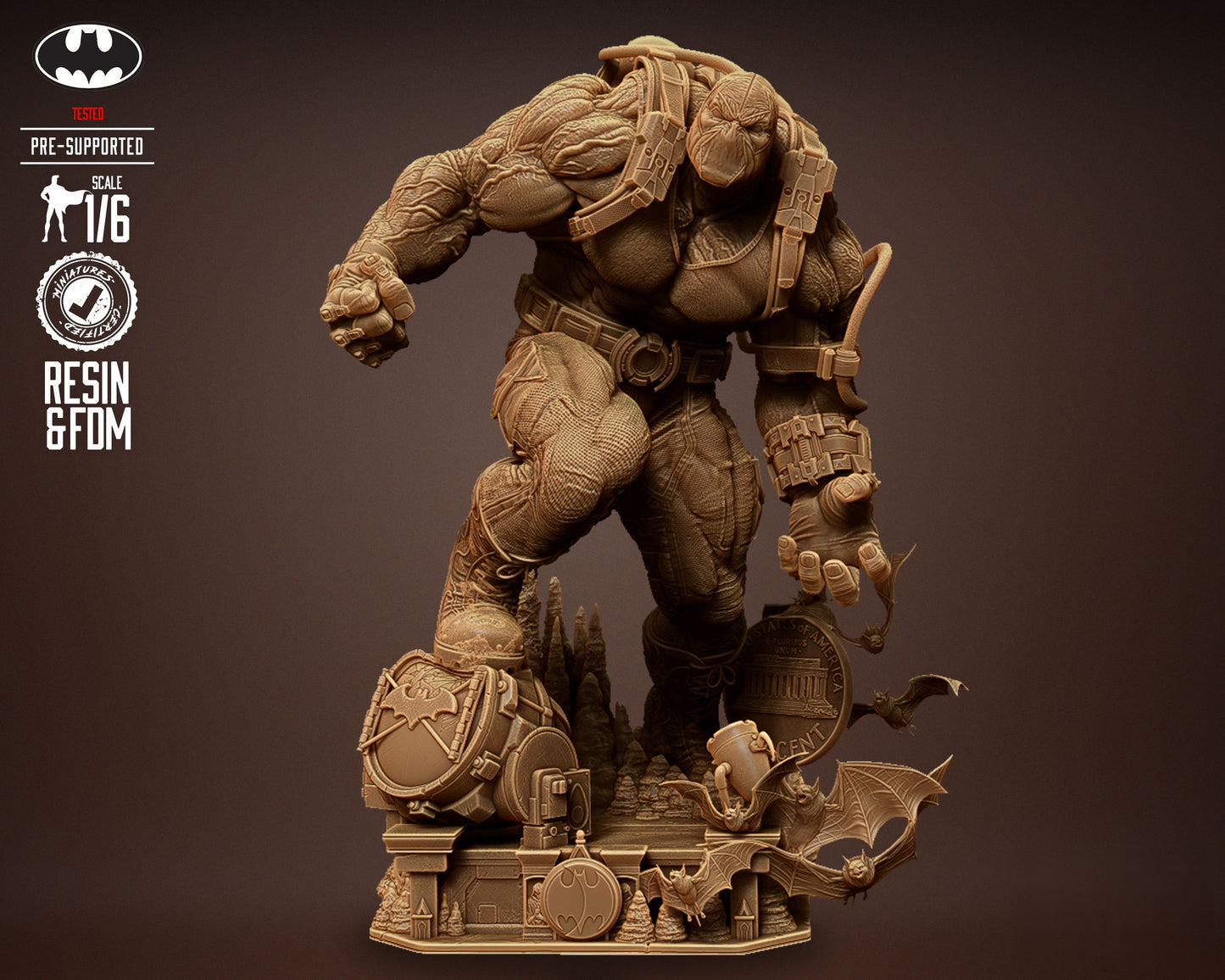 Mcfarlane Bane - Dc Multiverse - STL 3D Print Files