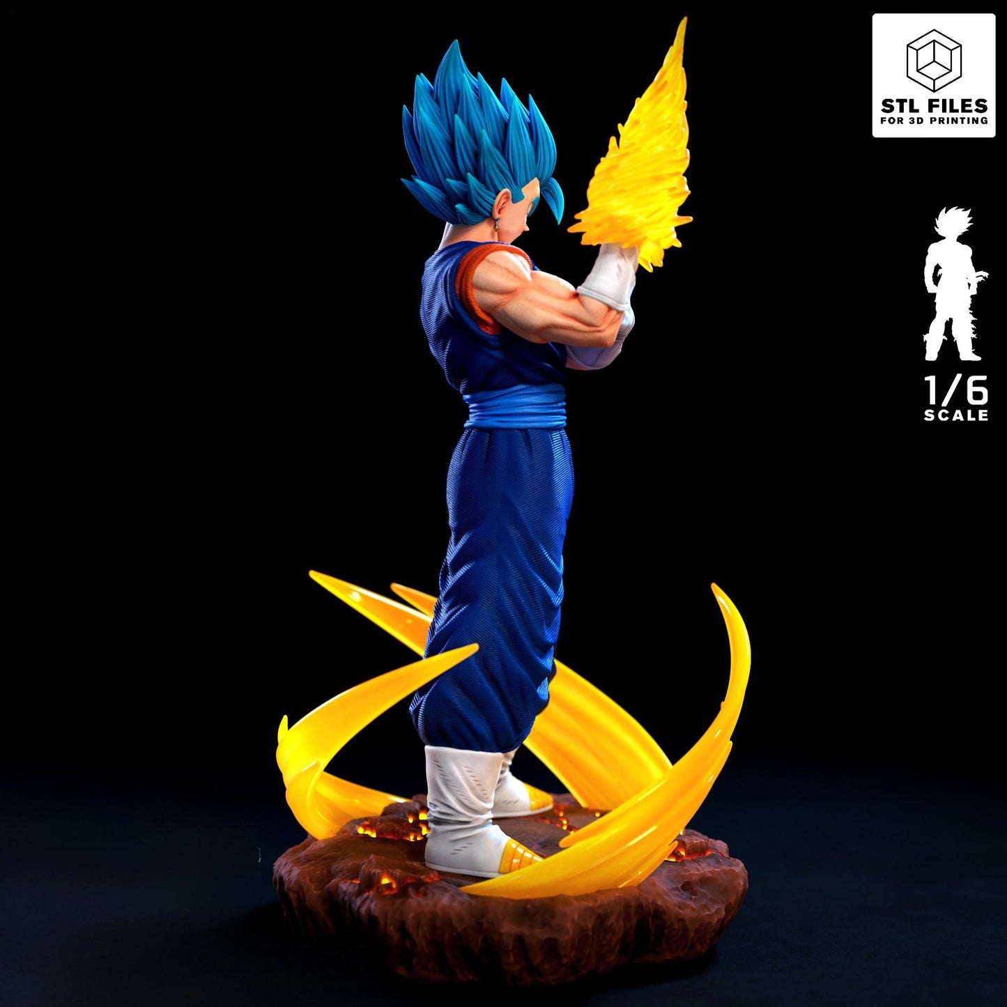 3146 Vegito Super Saiyan Blue - Dragon Ball - STL 3D Print Files