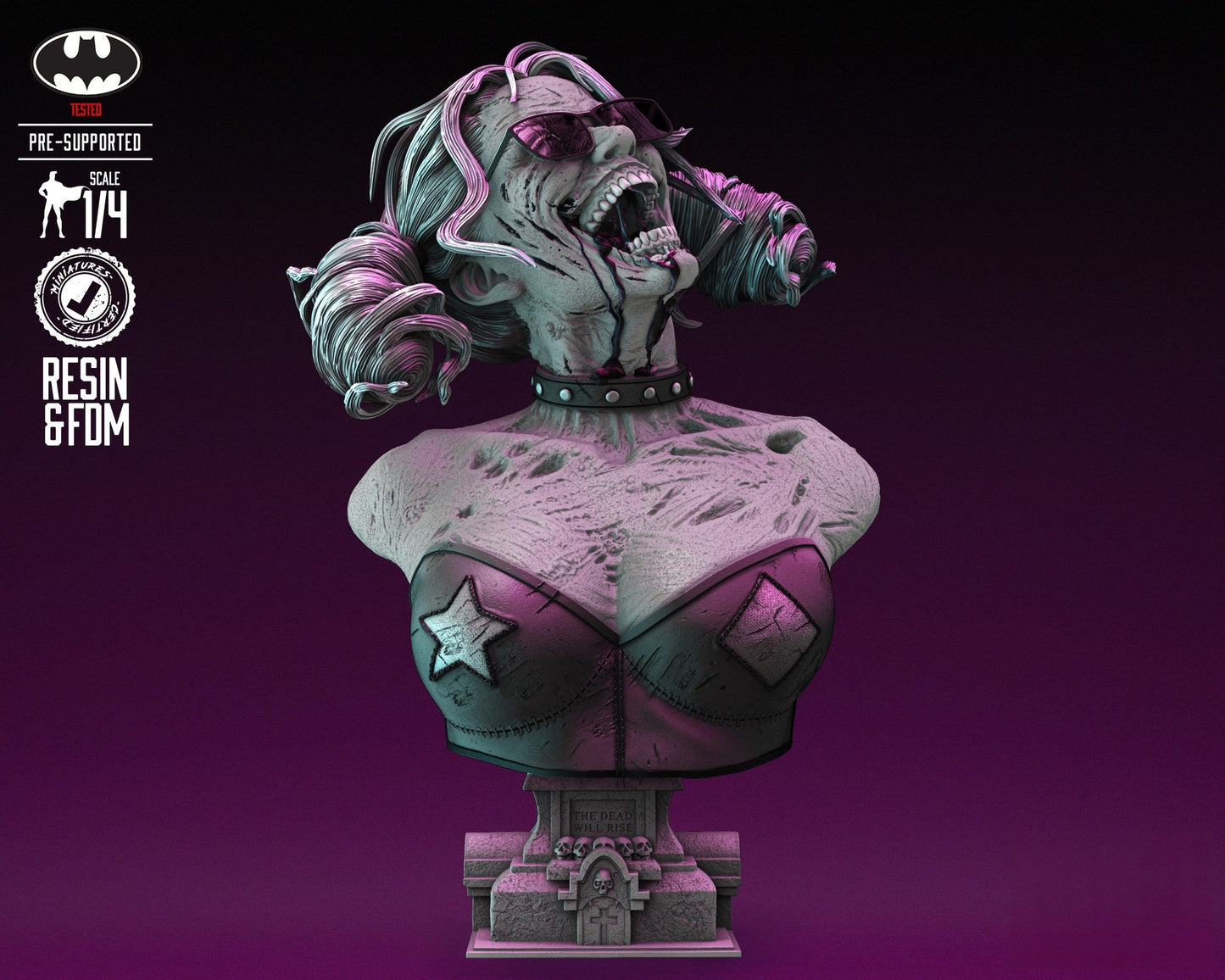 DC Zombies Bust - DC Comics - STL 3D Print Files