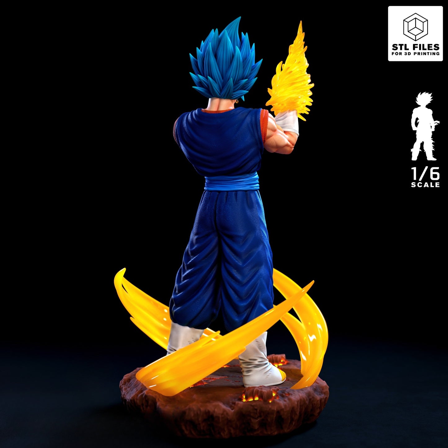 3146 Vegito Super Saiyan Blue - Dragon Ball - STL 3D Print Files