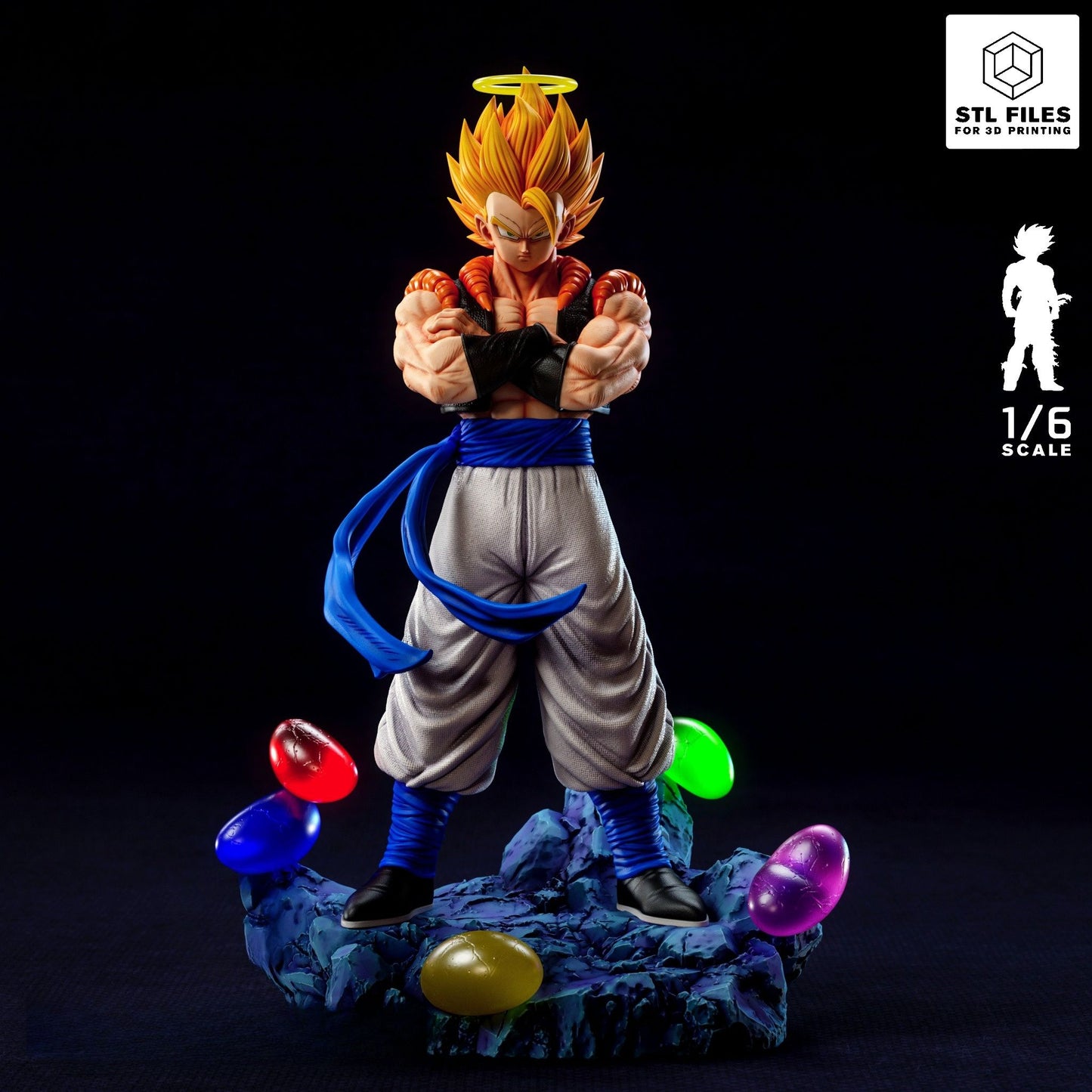 4136 Gogeta - Super Saiyan 2 - STL 3D Print Files