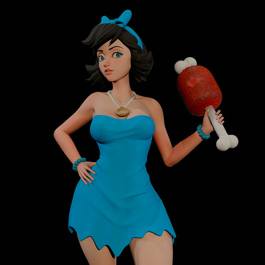 4058 Betty Rubble NSFW - The Flintstones - STL 3D Print Files