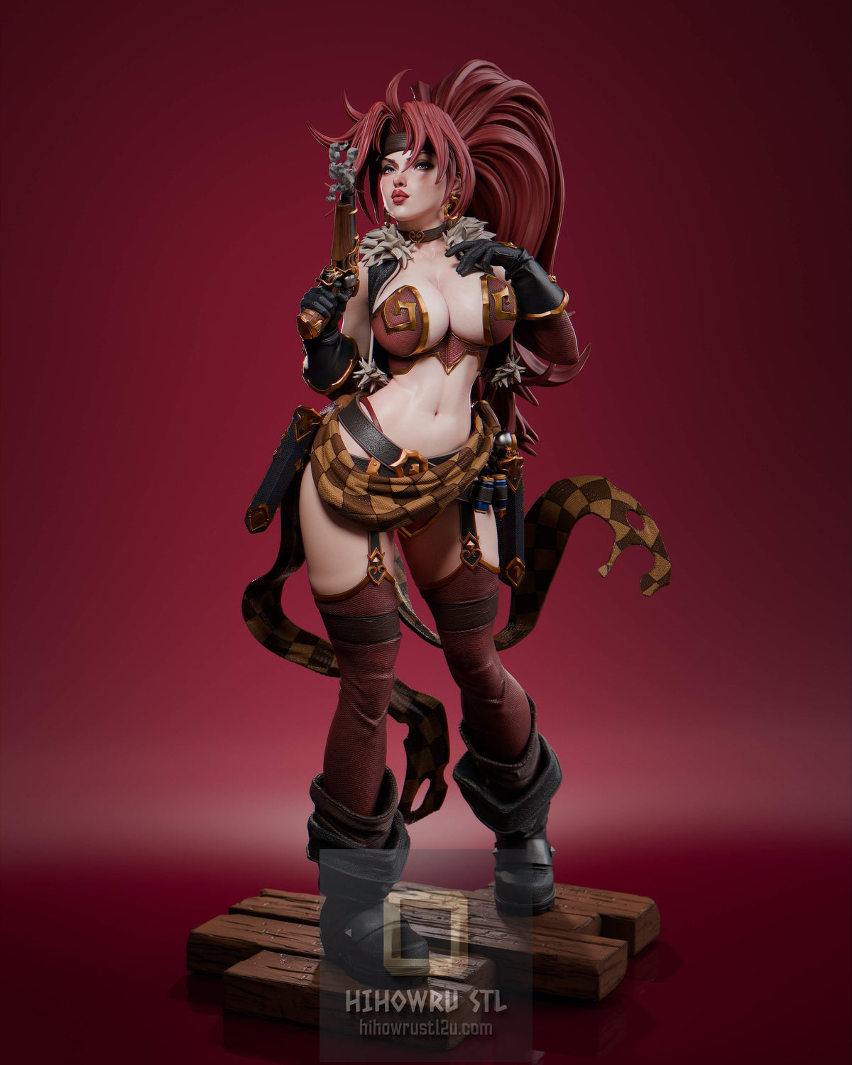 5582 Red Monika NSFW - Battle Chasers - STL 3D Print Files