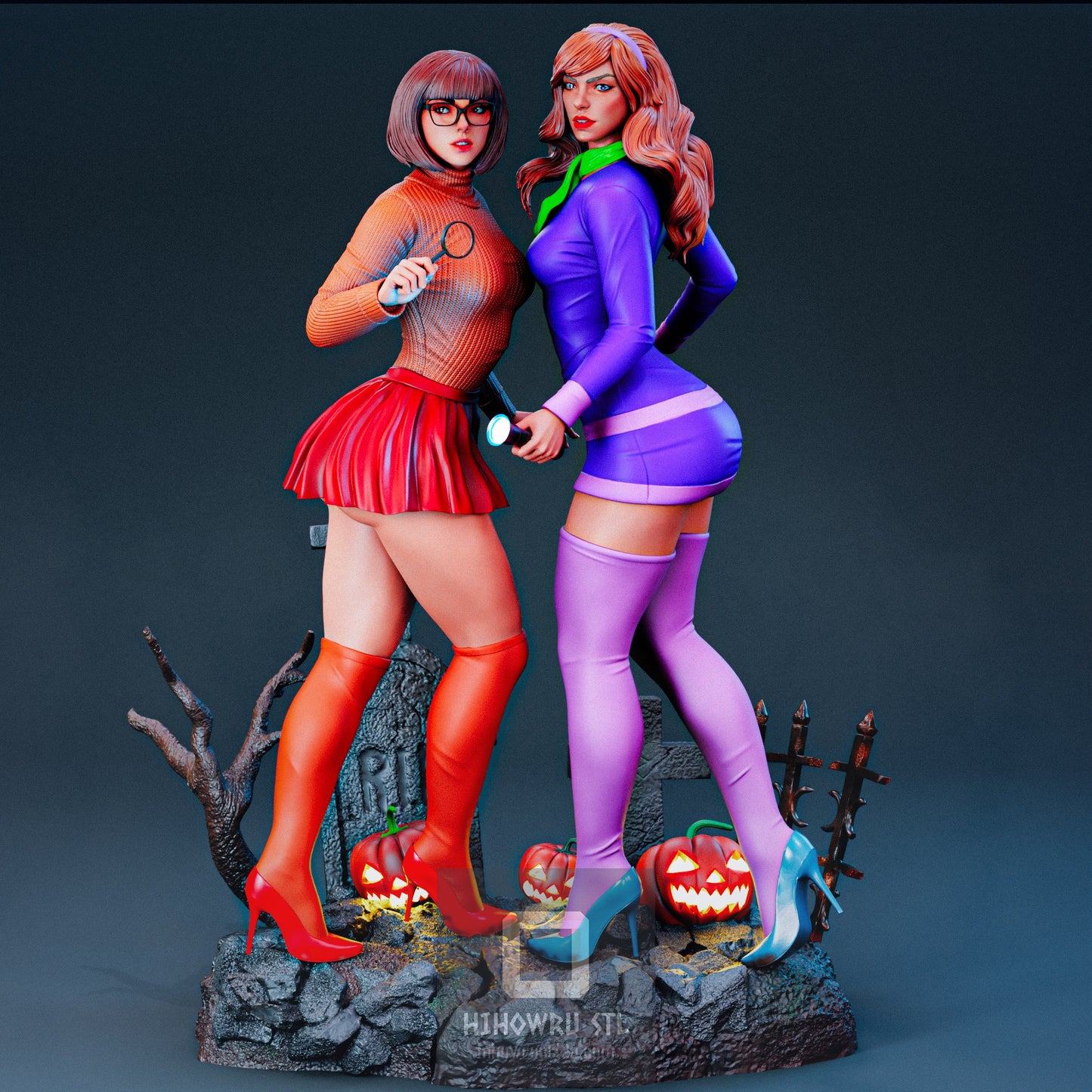 4551 Daphne and Velma NSFW - Scooby-Doo  - STL 3D Print Files