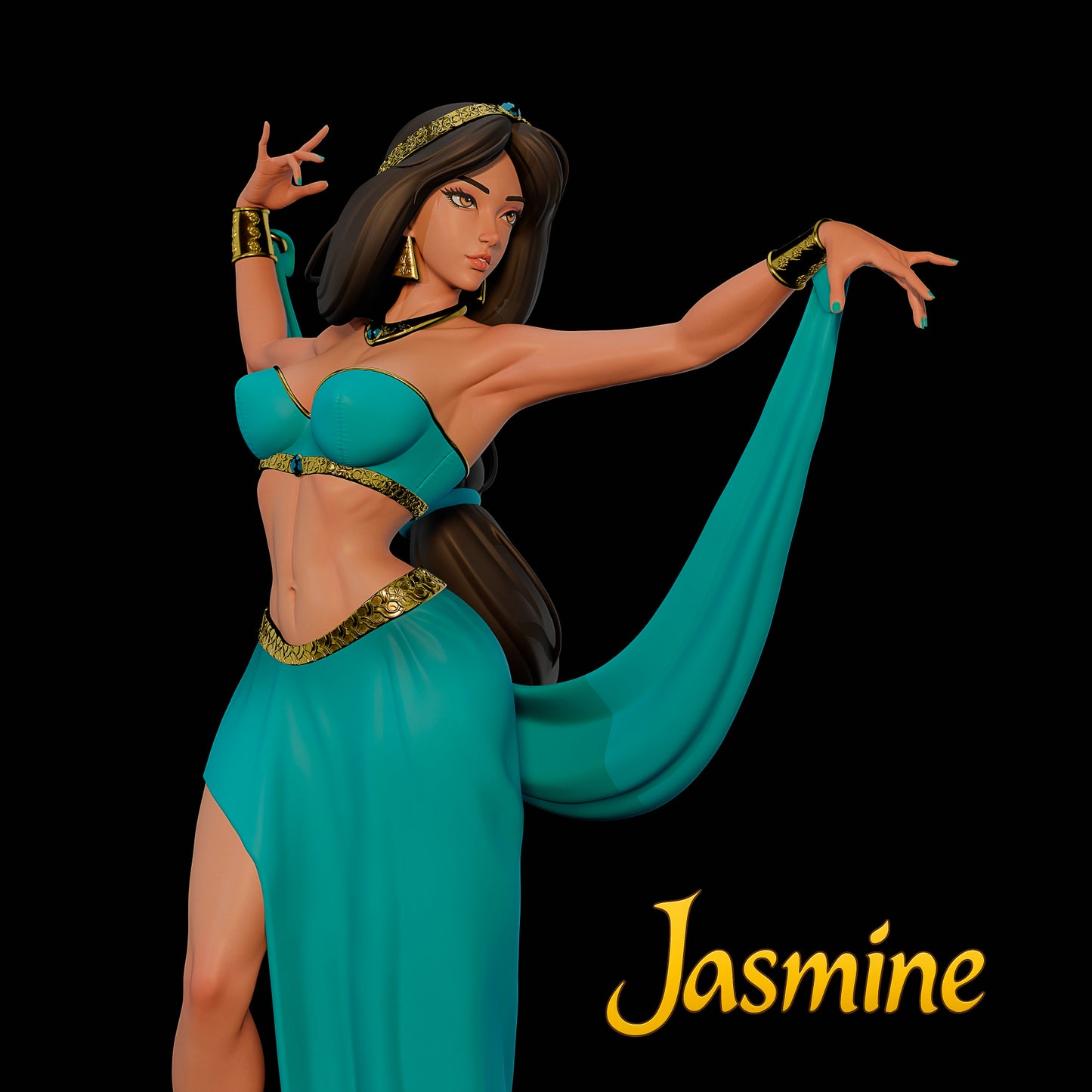 4021 Jasmine NSFW - Aladdin - STL 3D Print Files