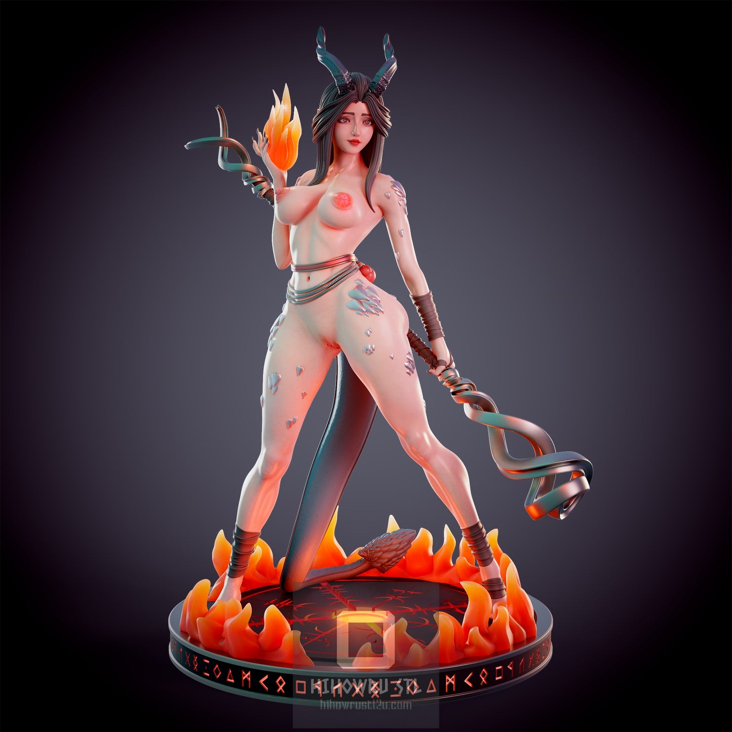 4599 Dragonborn Fire Priest NSFW - STL 3D Print Files