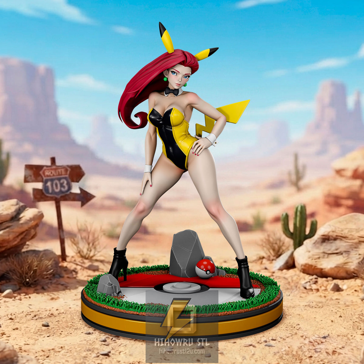 5619 Jessie NSFW - Pokemon - STL 3D Print Files