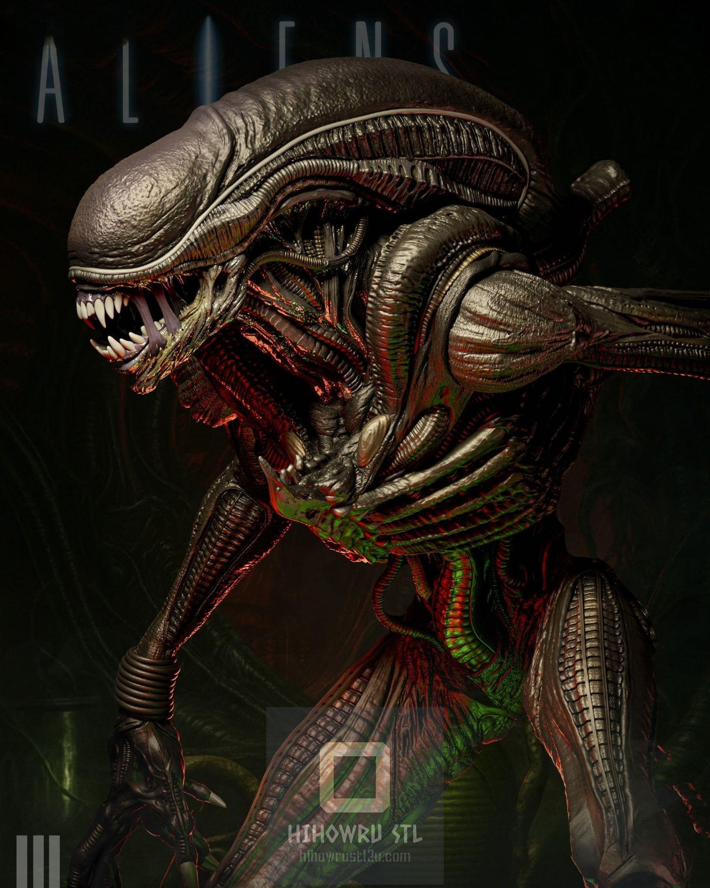 4438 Xenomorph - Alien - STL 3D Print Files