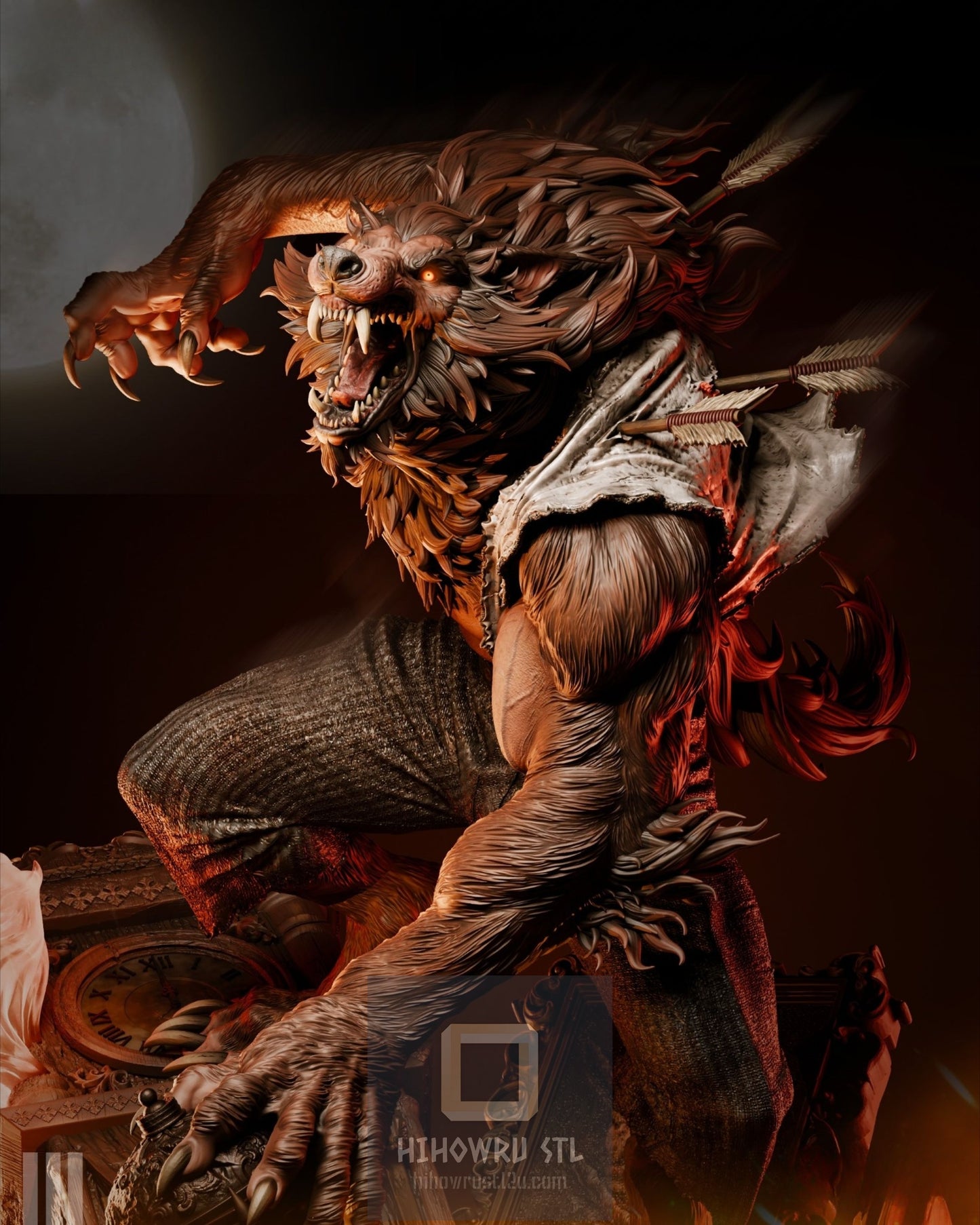 4474 Werewolf - Werewolf by Night - STL 3D Print Files