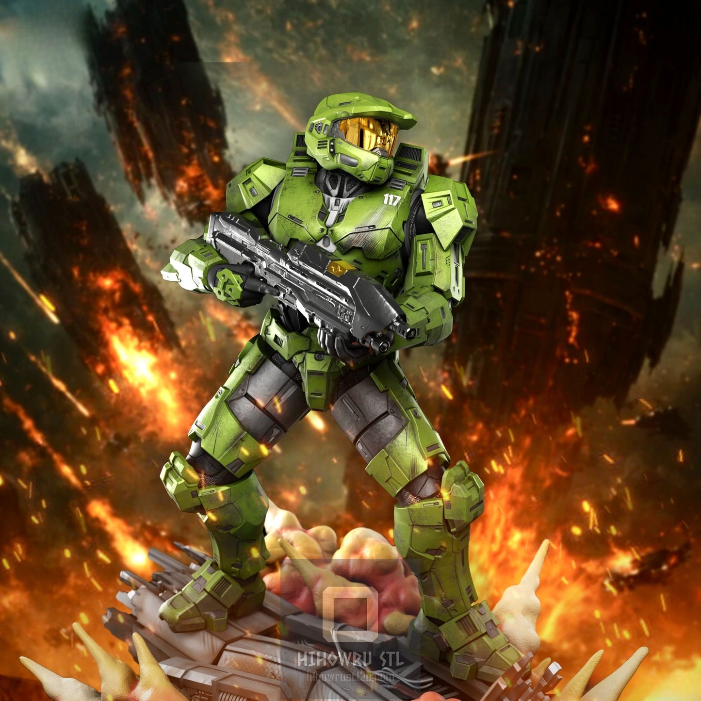 4861 Master Chief -  Halo Infinite  - STL 3D Print Files