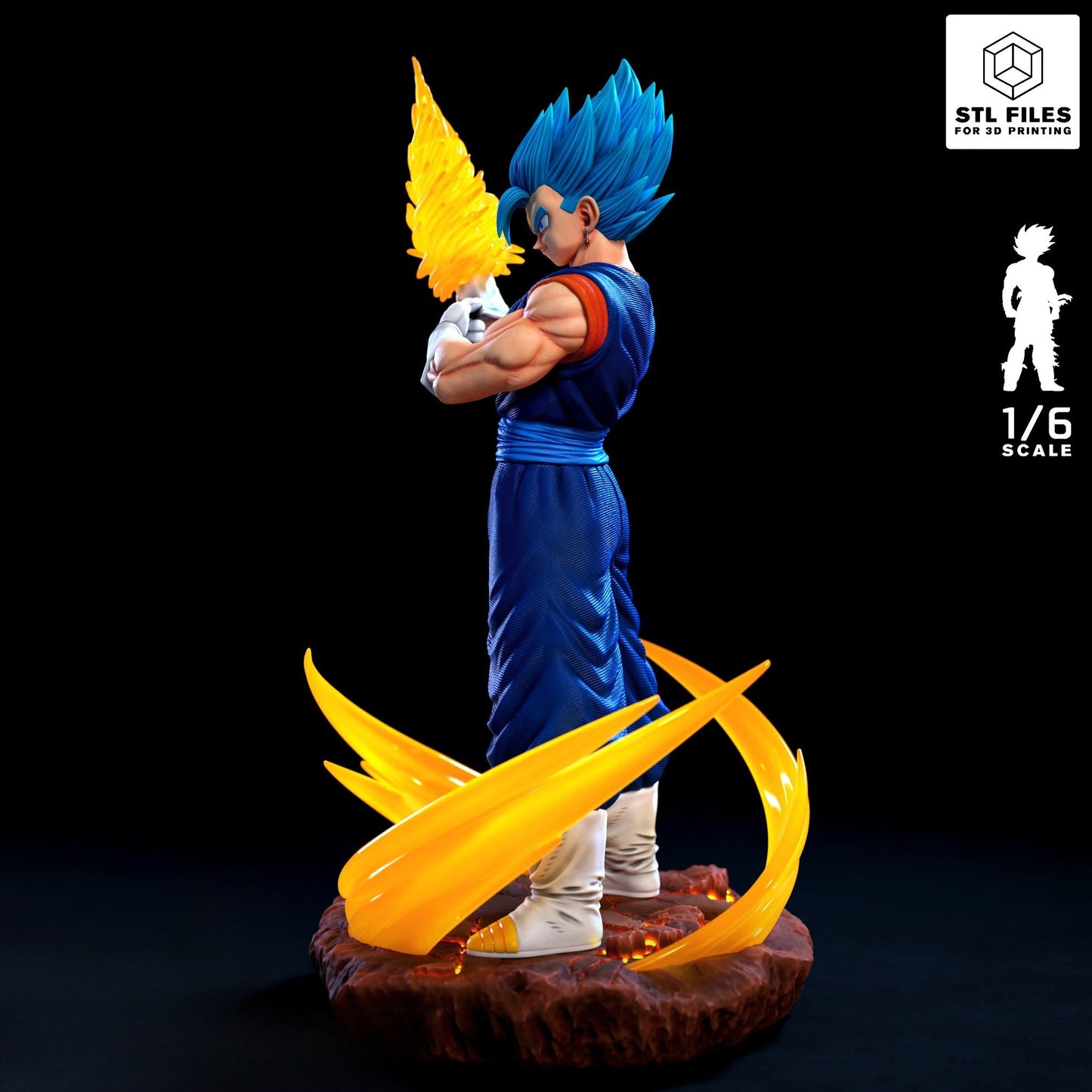 3146 Vegito Super Saiyan Blue - Dragon Ball - STL 3D Print Files
