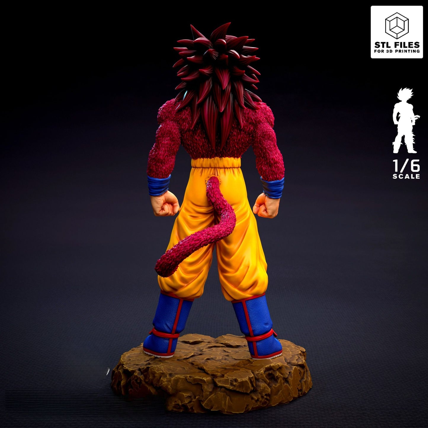 3751 Goku Super Saiyan 4 - Dragon Ball Daima - STL 3D Print Files