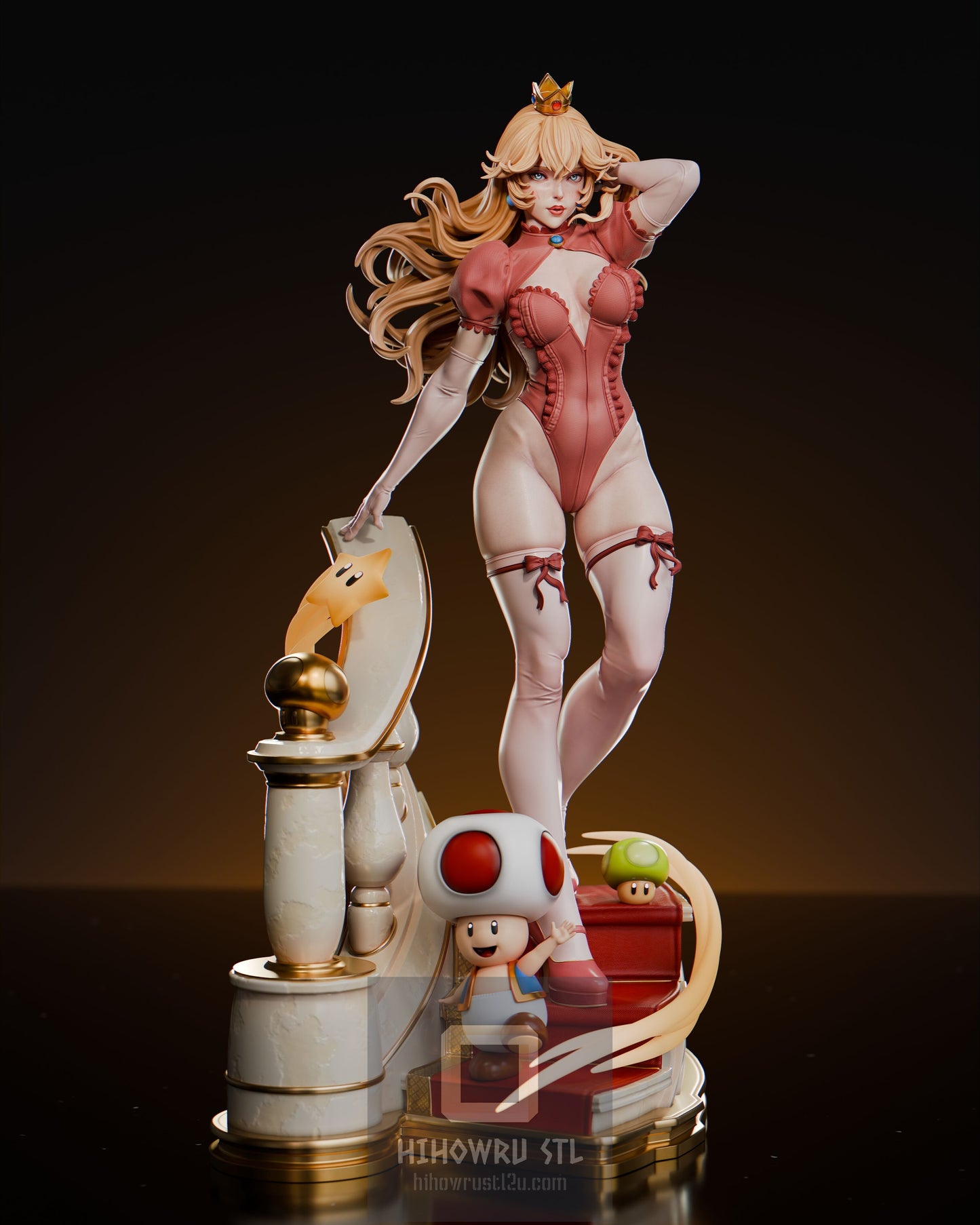 4796 Princes Peach - Super Mario Bros - STL 3D Print Files