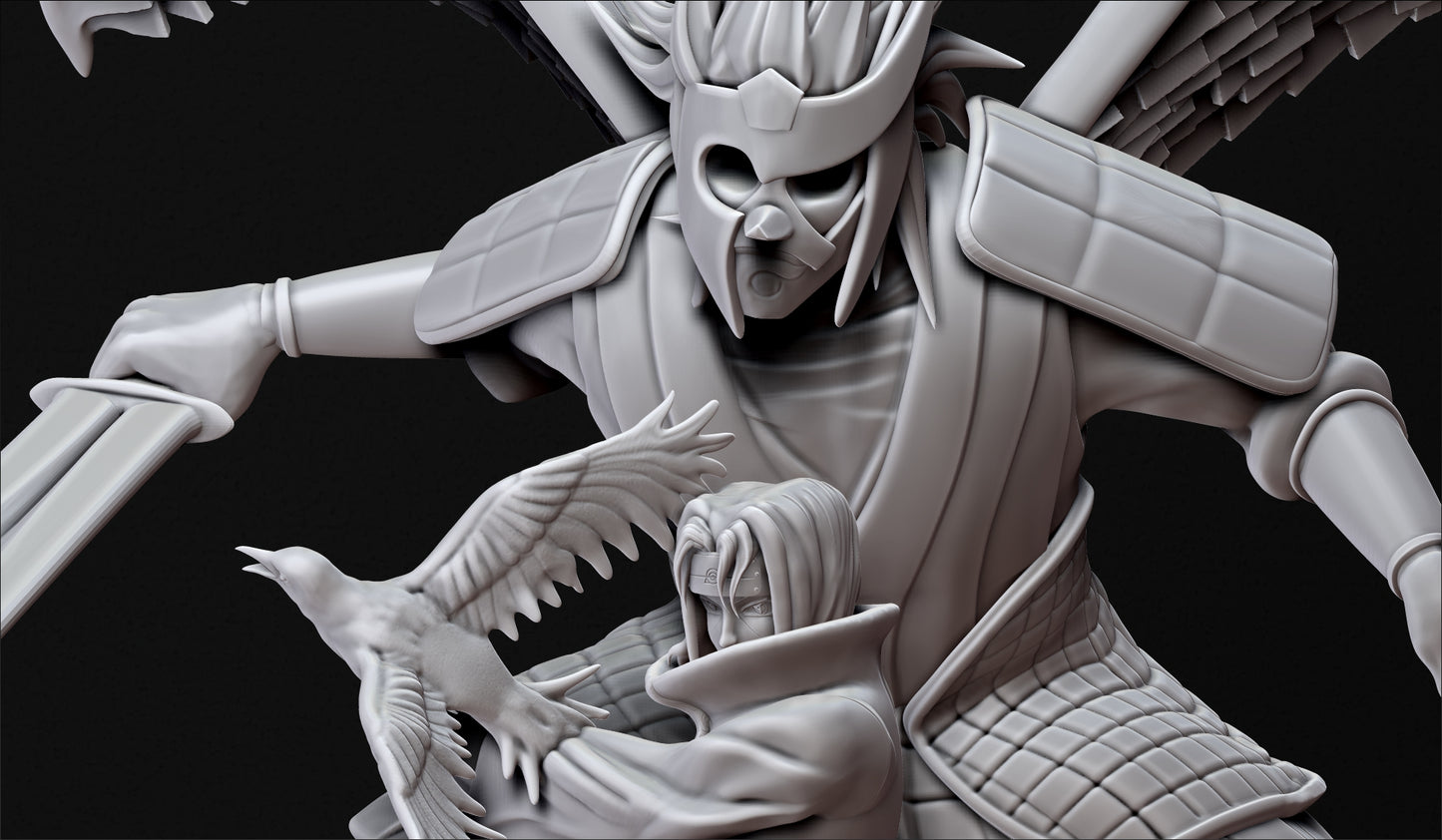 1999 Itachi and Susanoo - Naruto - STL 3D Print Files