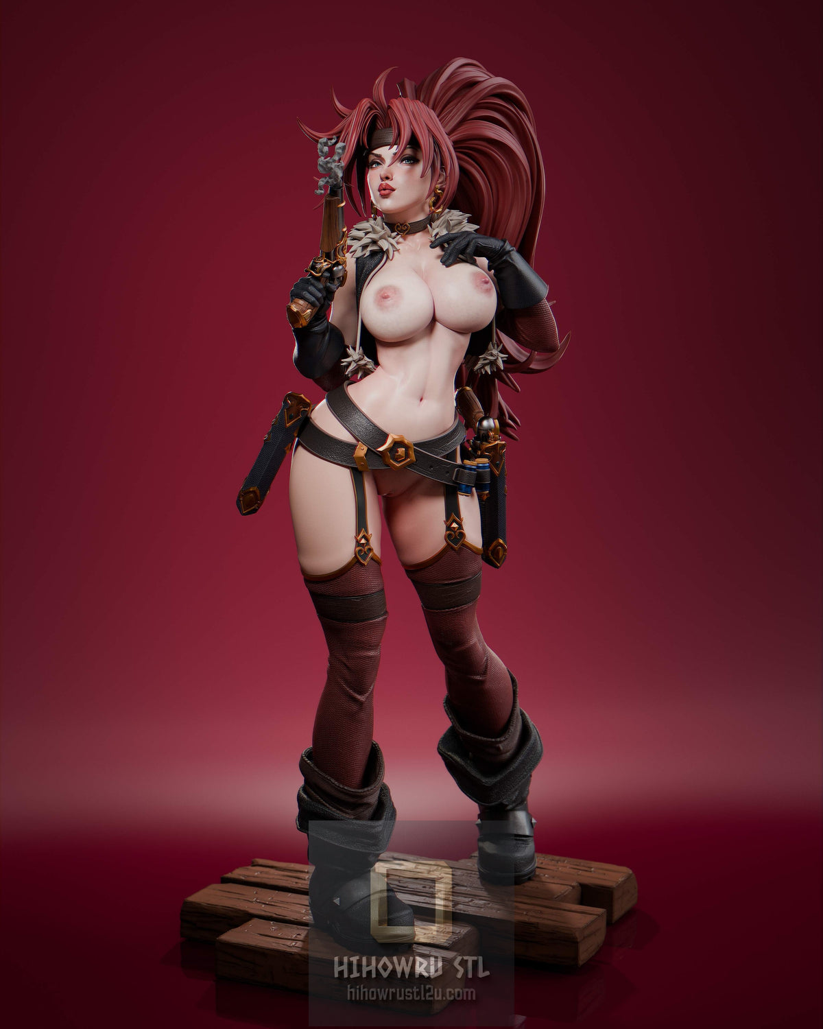 5582 Red Monika NSFW - Battle Chasers - STL 3D Print Files
