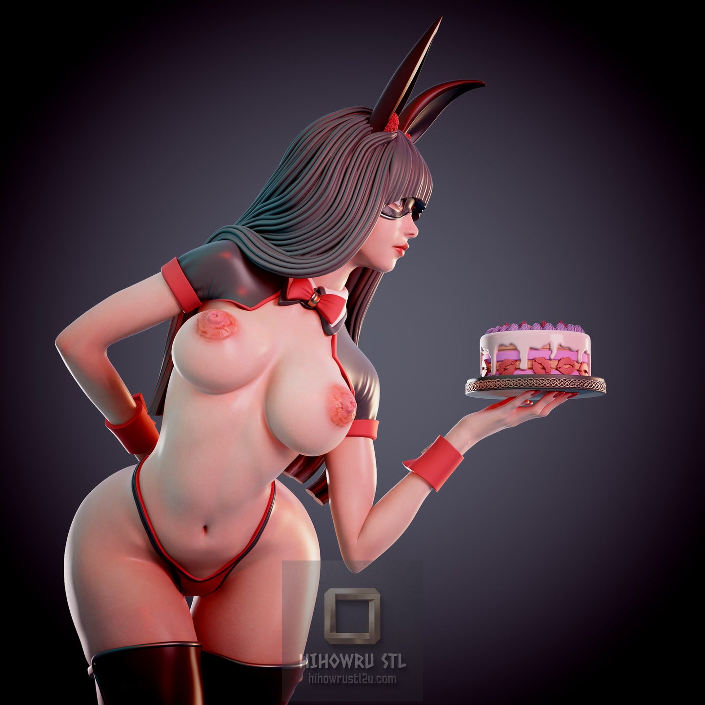 5014 Bunny Waitress NSFW - STL 3D Print Files