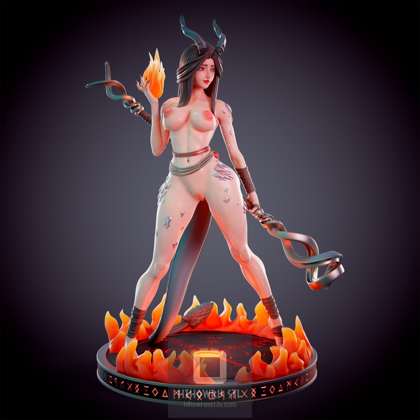 4599 Dragonborn Fire Priest NSFW - STL 3D Print Files