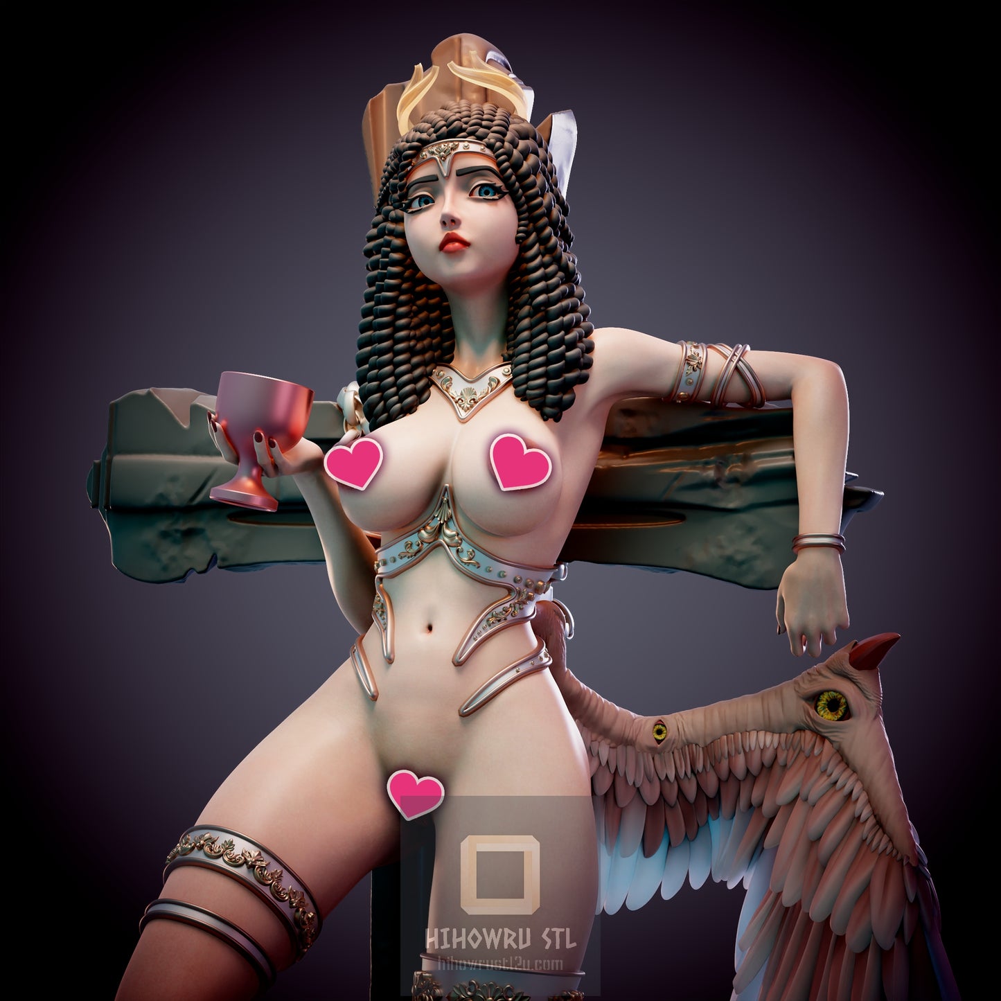 4880 Iris Fallen Angel NSFW - STL 3D Print Files