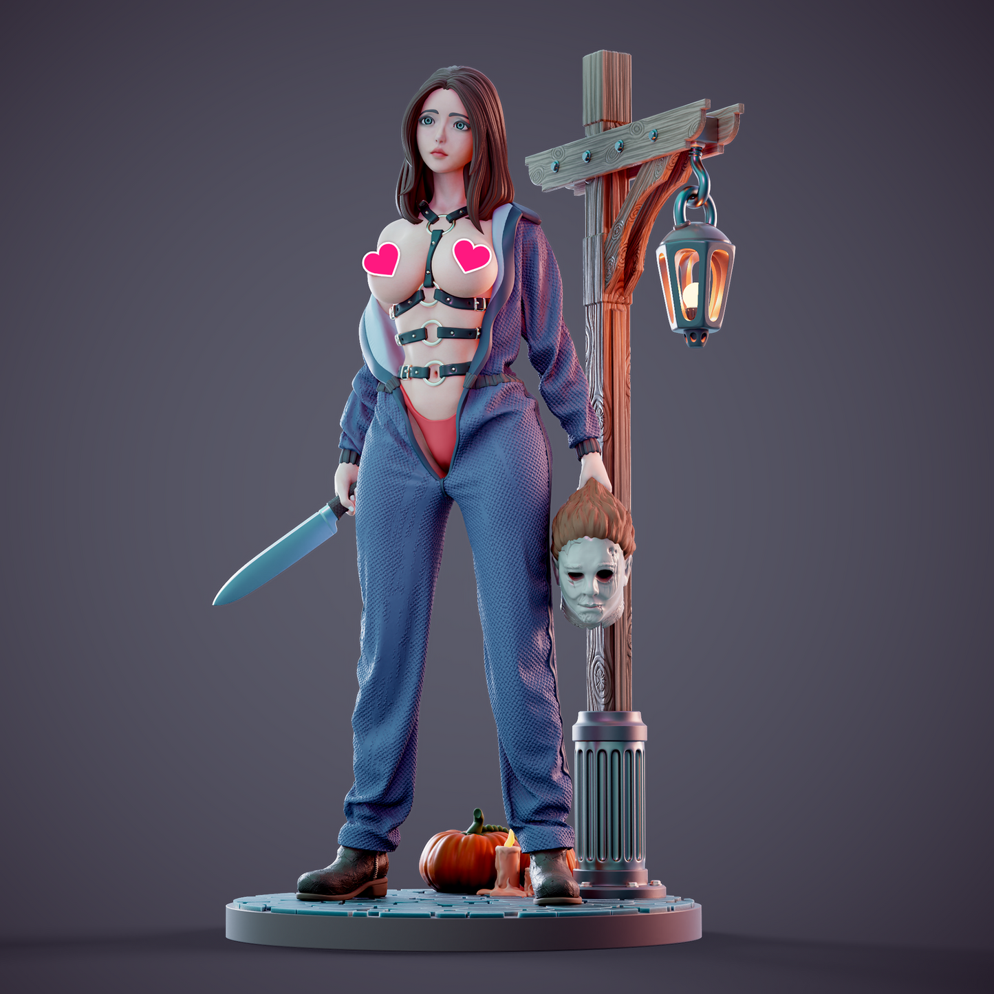 3158 Halloween Girl NSFW - STL 3D Print Files