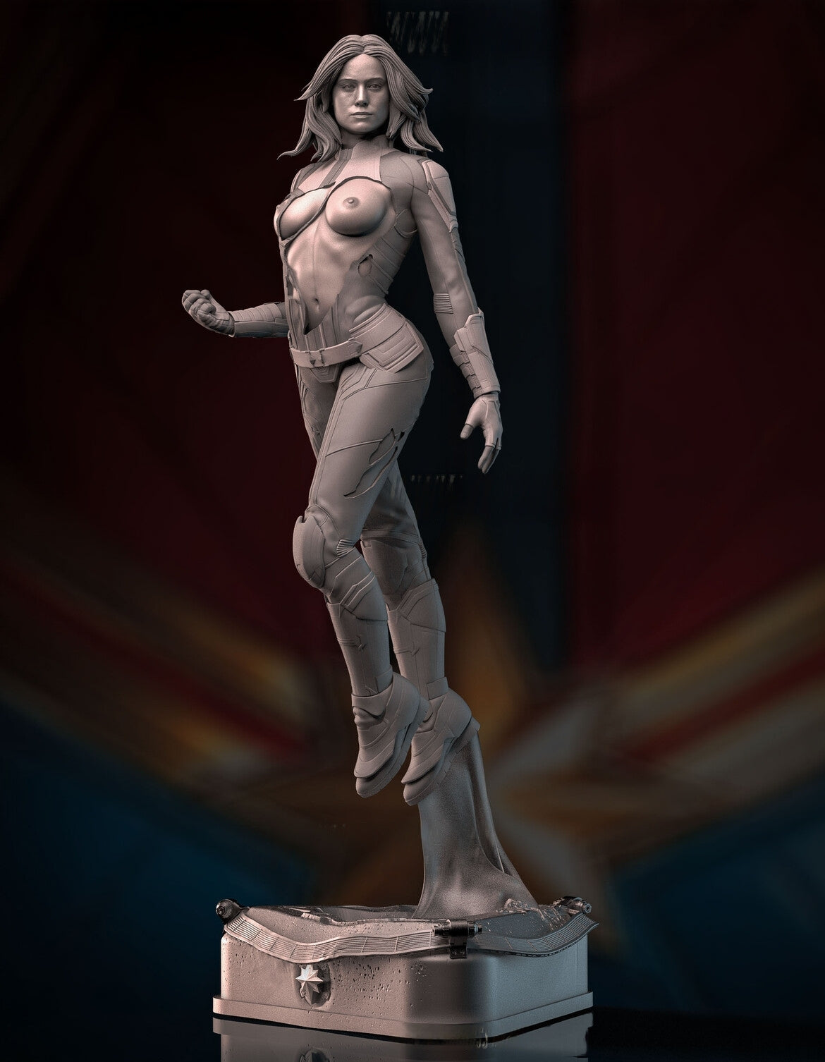 Captain Marvel NSFW - Brie Larson - STL 3D Print Files